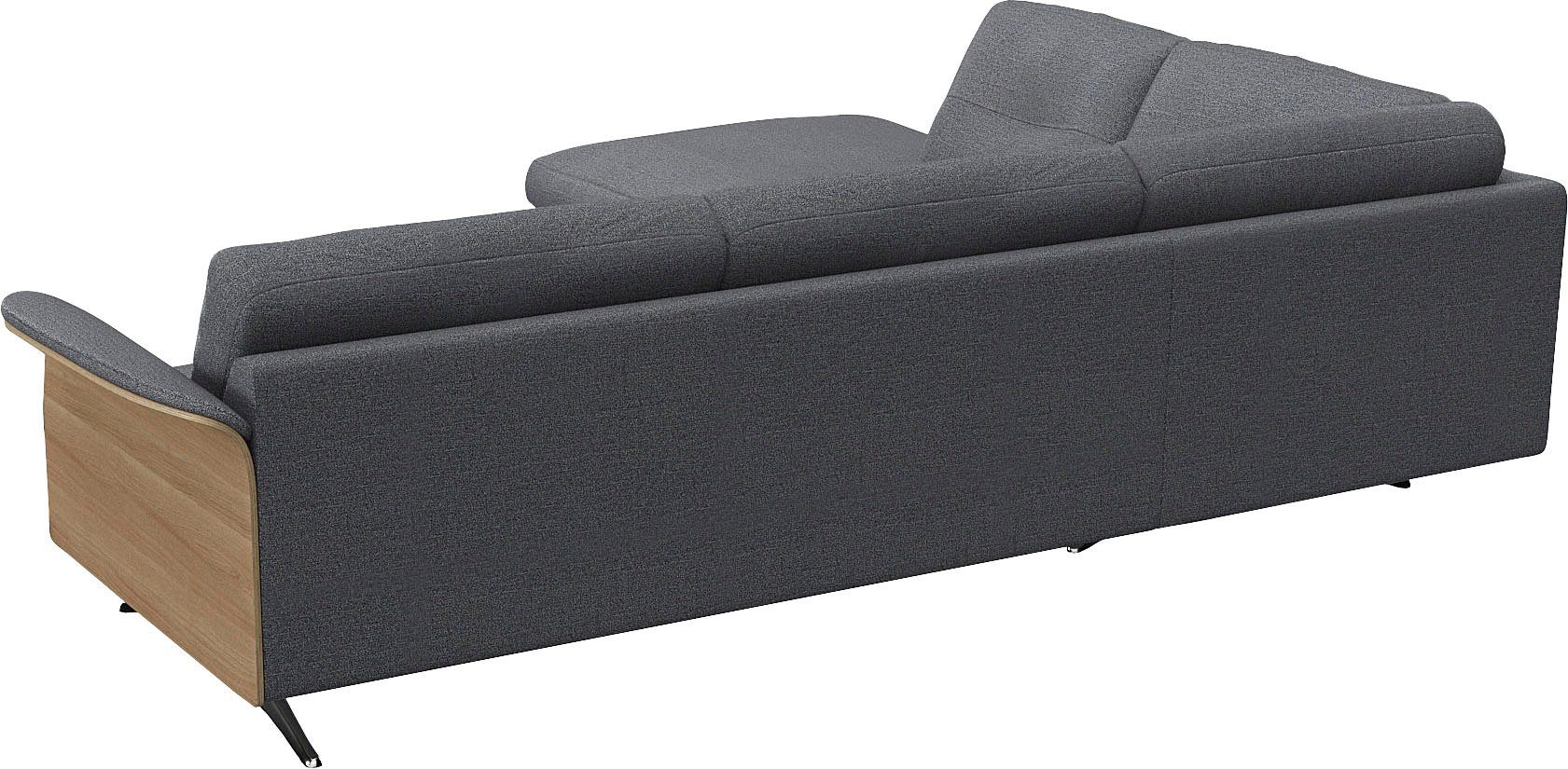 FLEXLUX Hoekbank Glow, super comfortabel door hoogwaardige zitconstructie met binnenvering, L-vorm
