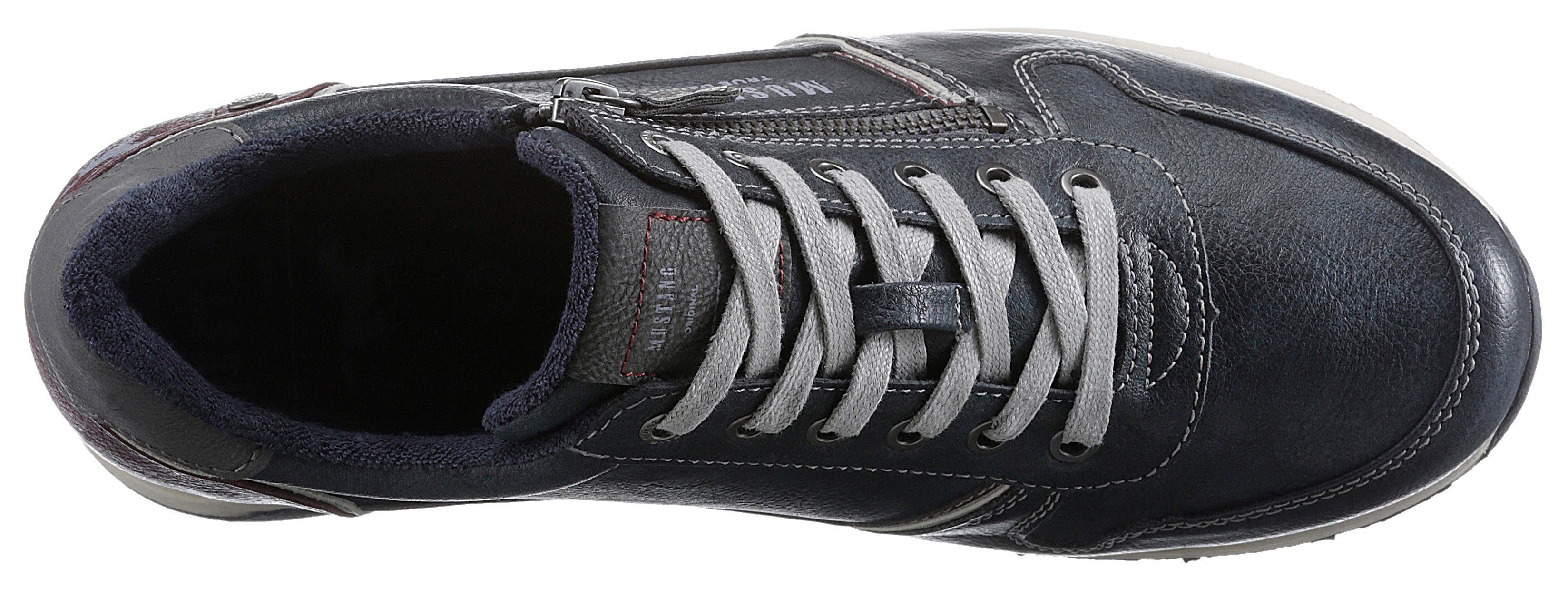 Mustang Shoes Sneakers met rits, vrijetijdsschoen, lage schoen, veterschoen