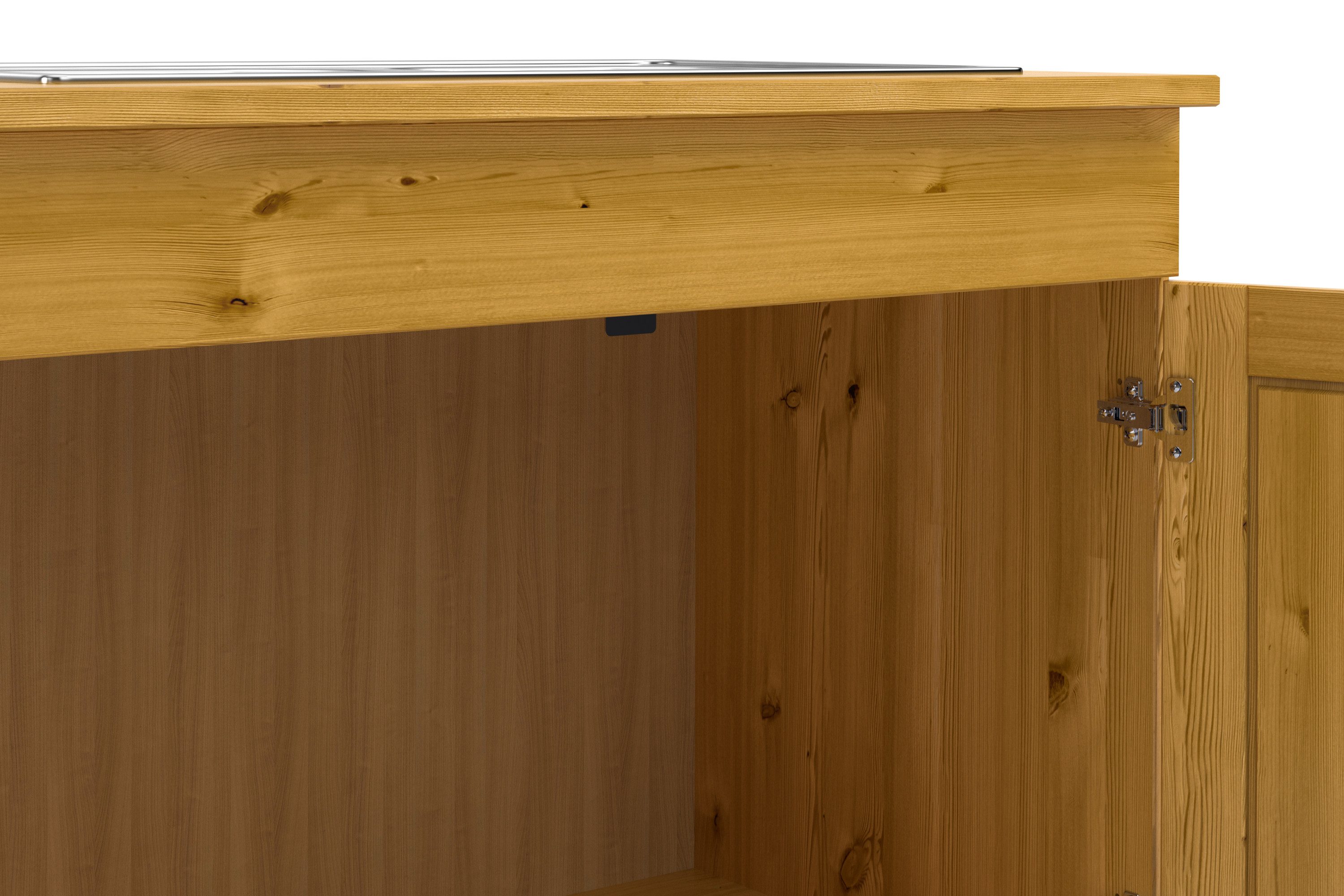 Home affaire Gootsteenkast Alby2 , met metalen handgrepen, breedte 100 cm