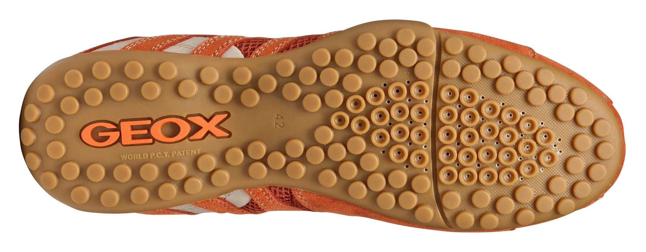 Geox Veterschoenen U SNAKE ORIGINAL , veterschoen, vrijetijdsschoen, trekking sneaker met leren binnenzool