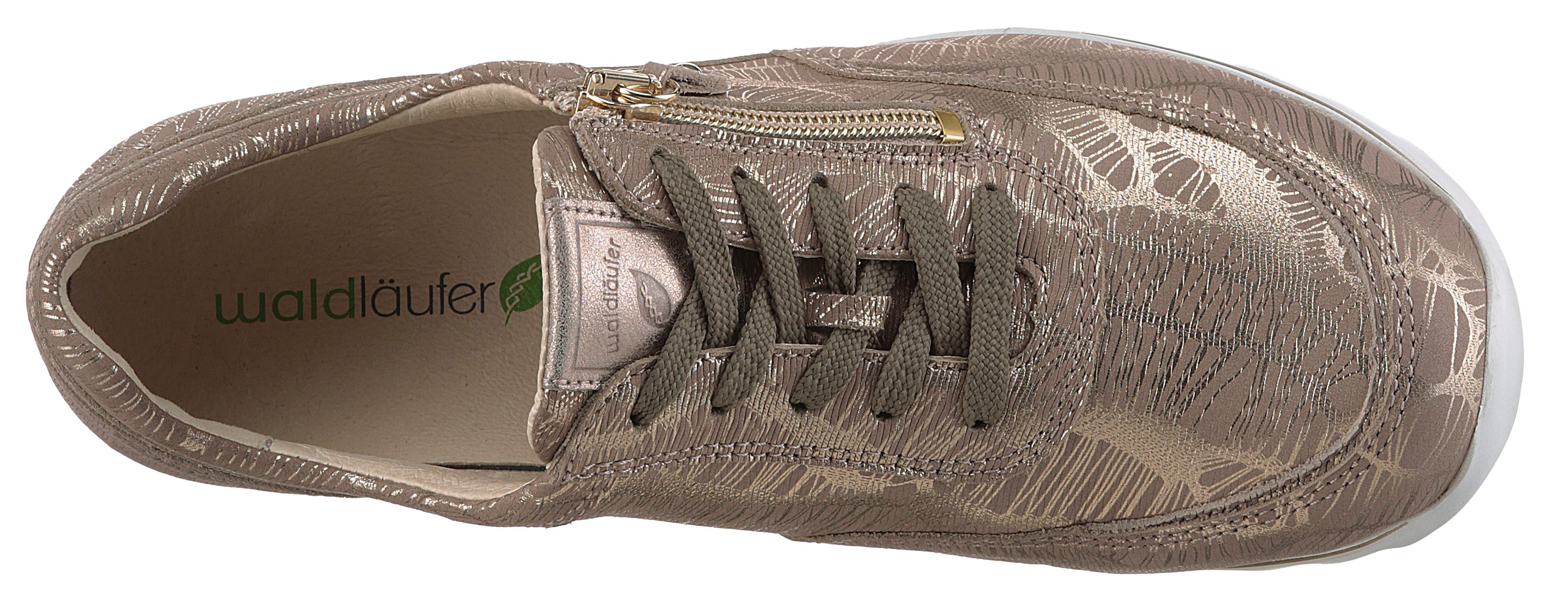 Waldläufer Sneakers met sleehak Haiba , veterschoenen, lage schoen, vrijetijdsschoen in comfortabele breedte h (=zeer breed)