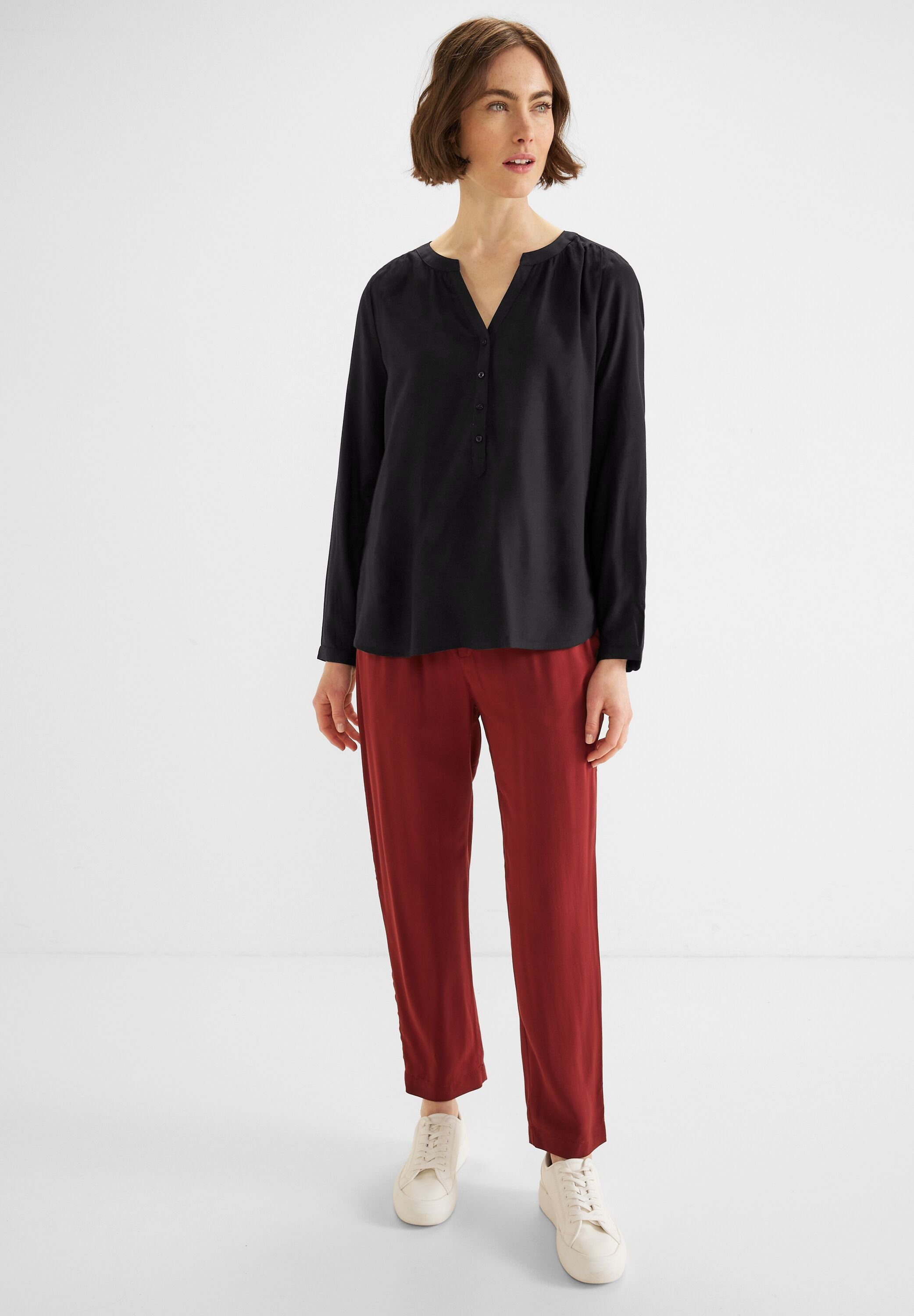 STREET ONE Shirtblouse Style Bamika met zijsplitten