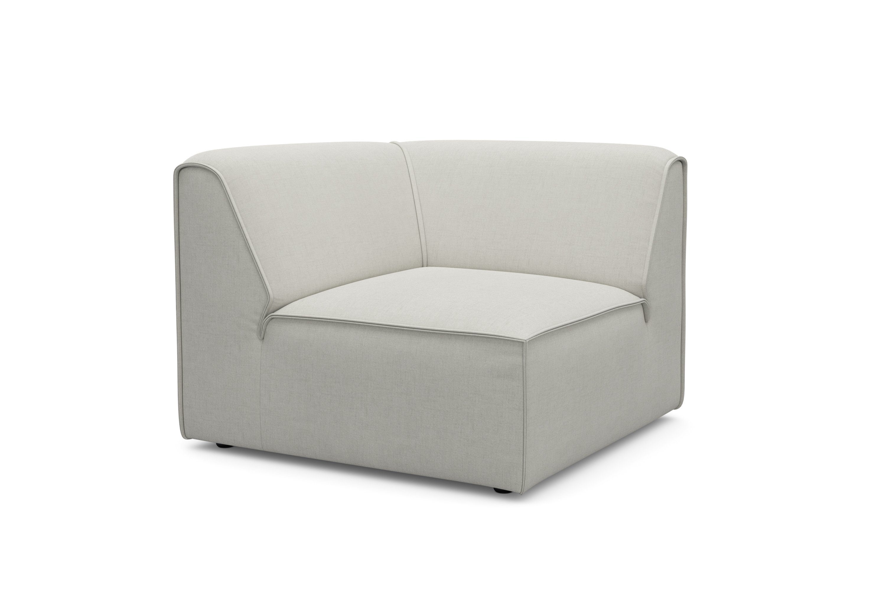RAUM.ID Bank-hoekelement Merid, sofa-element, afmetingen B/D/H: 97/97/46 cm als module of apart te gebruiken, voor individuele samenstelling