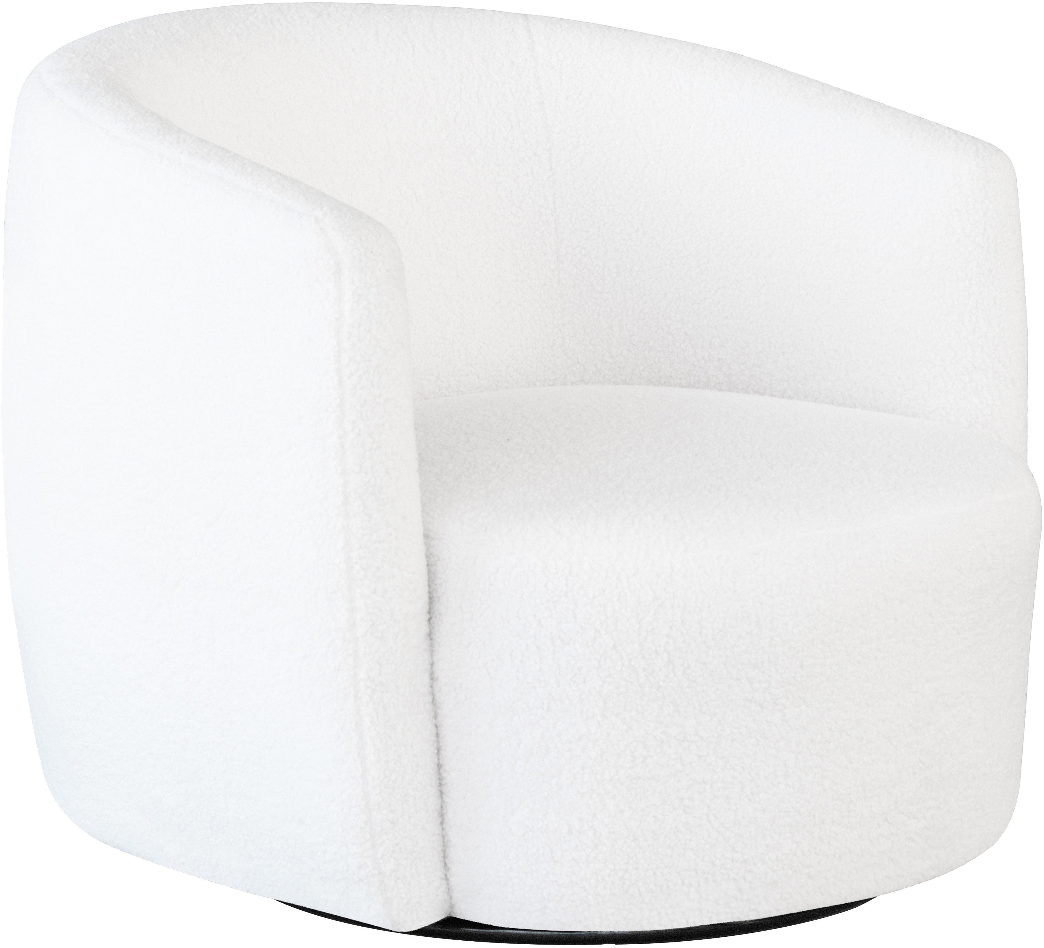 Kayoom Draaibare fauteuil Stoel Aveiro 125, BESTSELLER!, teddystoel, bohem, scandy knuffelzacht teddy-stof, comfortabel gepolsterd, minimalistisch (1 stuk)