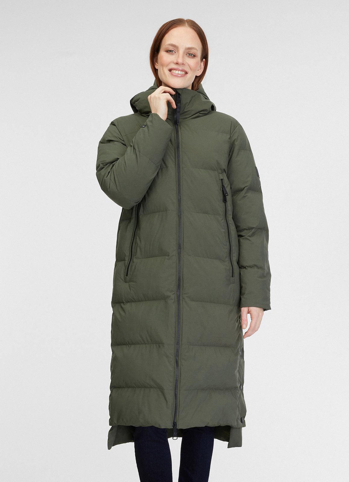 Ragwear Gewatteerde jas PATRISE warme winterjas met grote ritszakken dames donsjassen maat L (40) groen