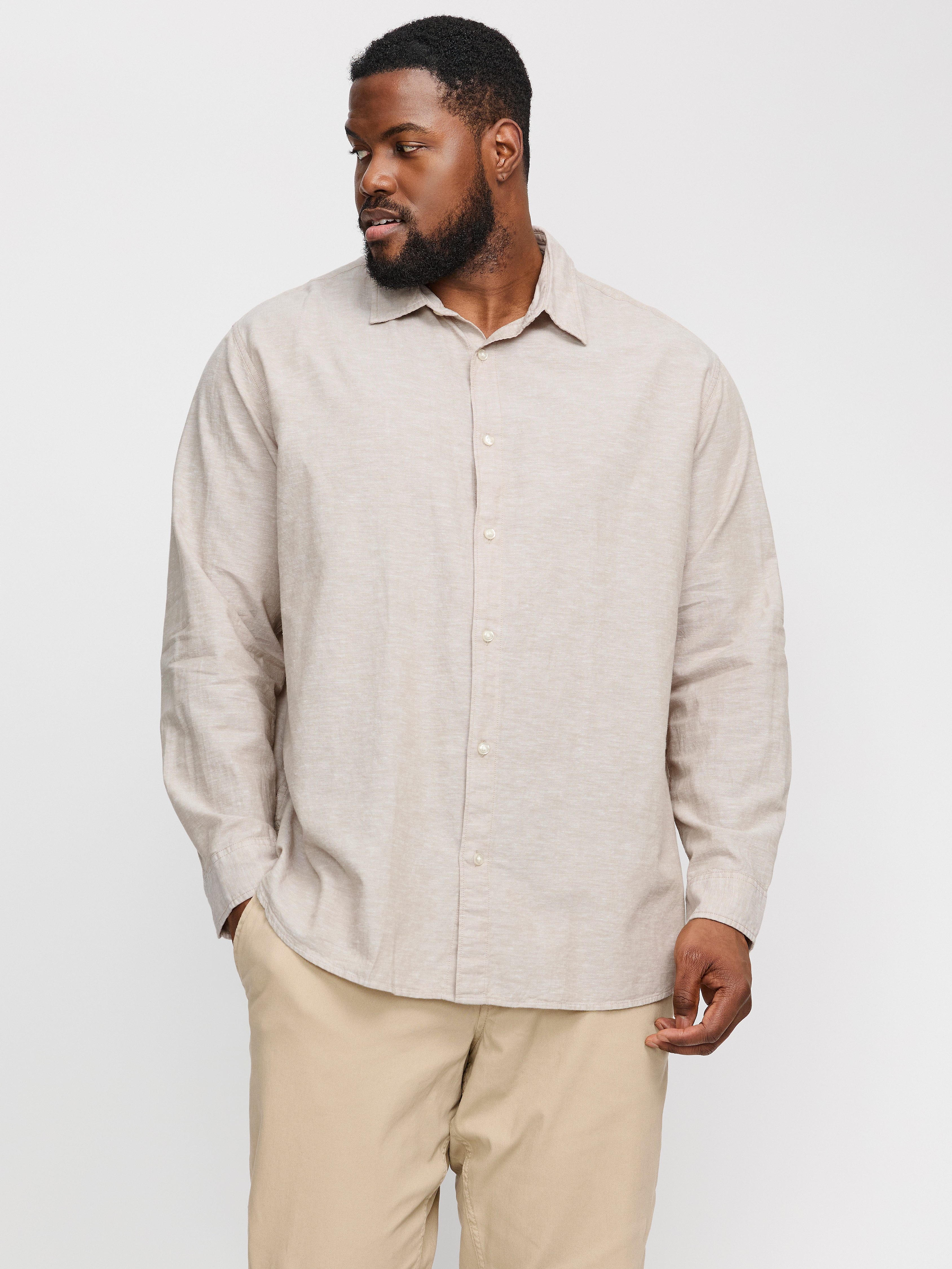 Jack & Jones PlusSize Overhemd met lange mouwen JJEBREEZE SHIRT LS SN PLS