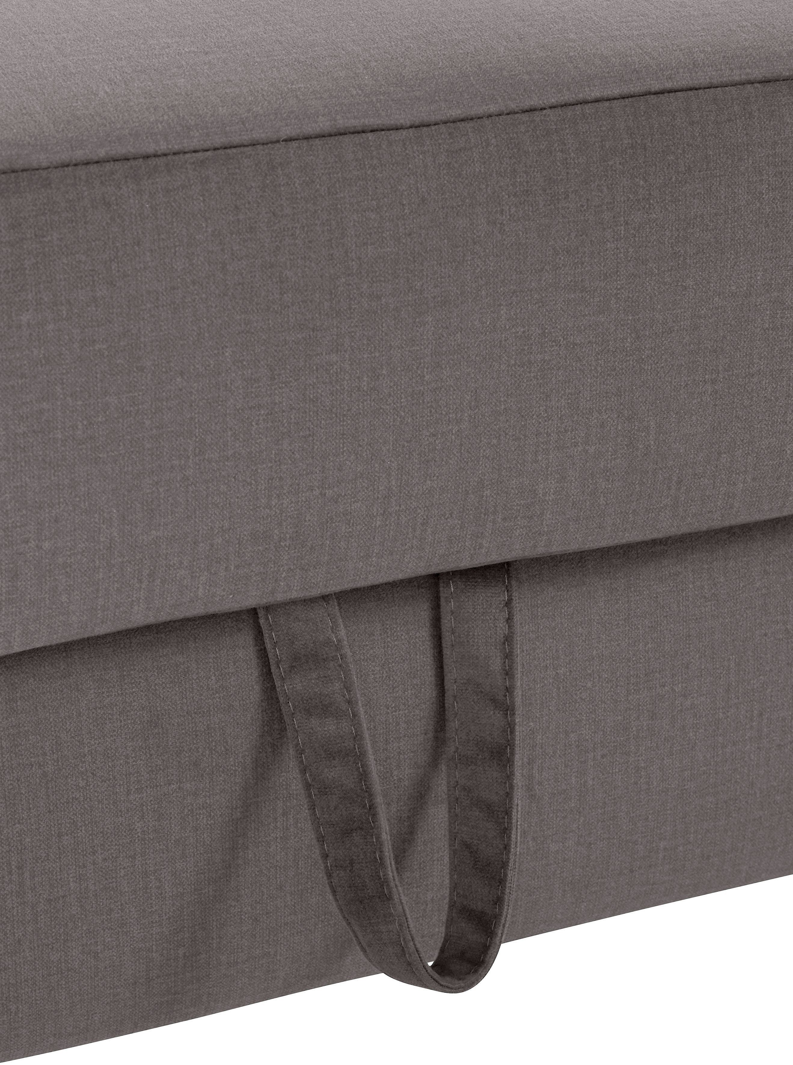 COTTA Zithoek Morven L-vorm Set bestaande uit: hoekbank met hoofdverstelling & hocker (set)