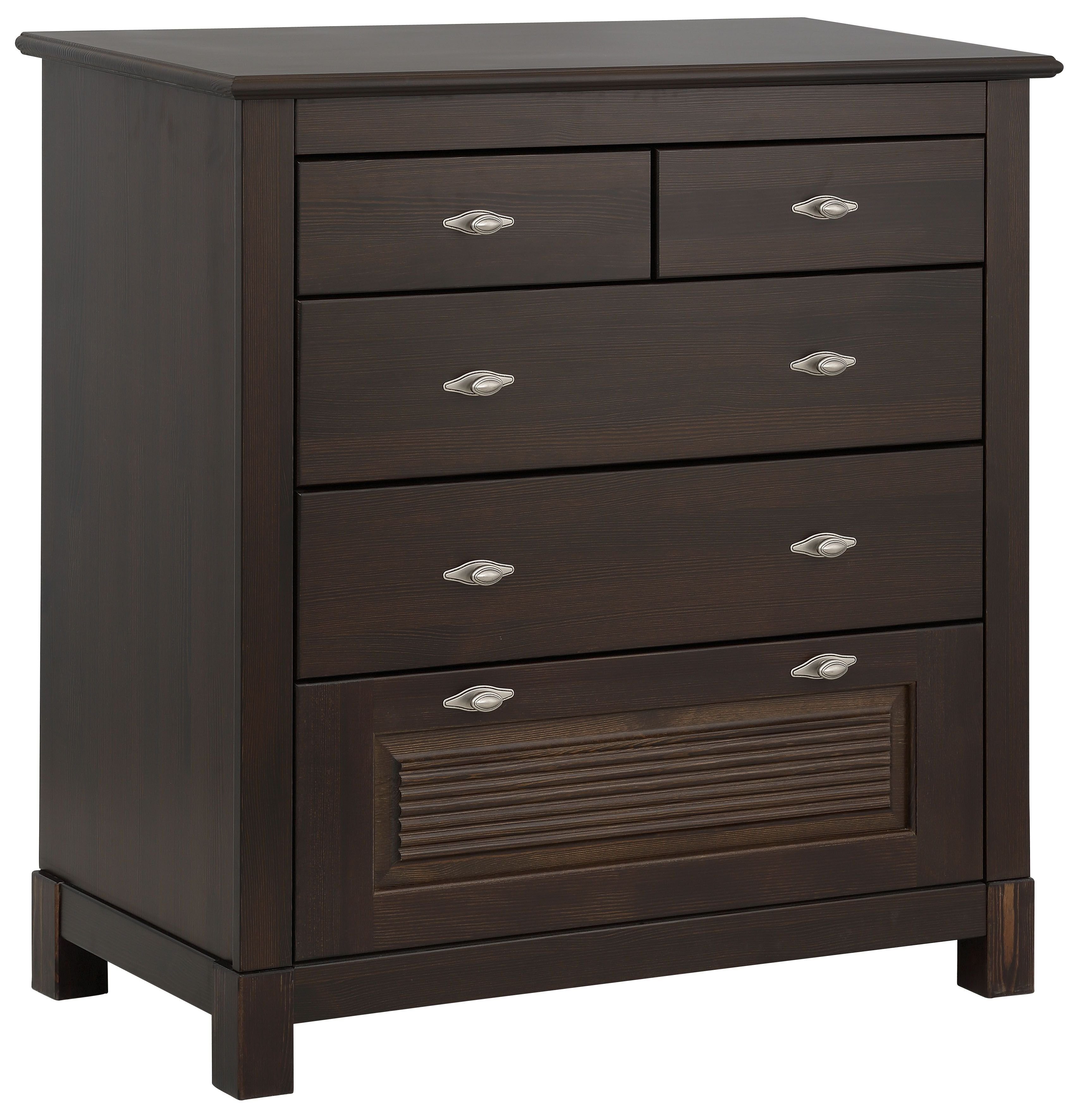 Home affaire Ladekast Rauna van massief grenen, met 5 laden, breedte 96 cm