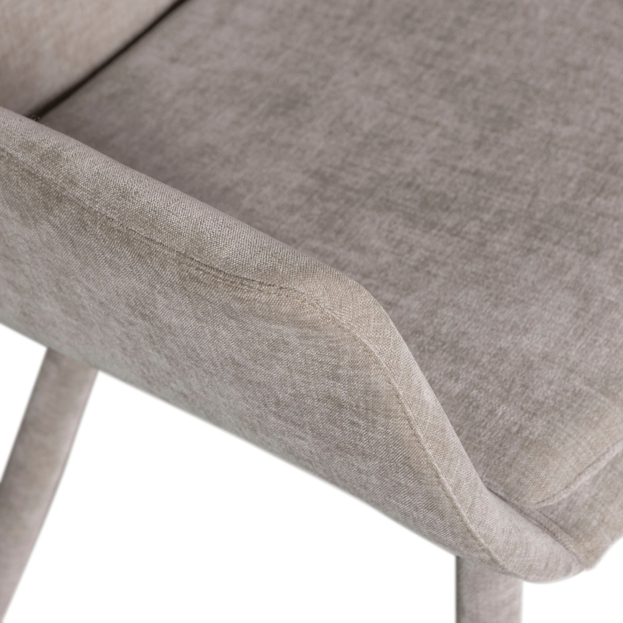 WOOOD Eetkamerstoel Curve met gevoerde poten, hoogte 83 cm (set, 2 stuks)