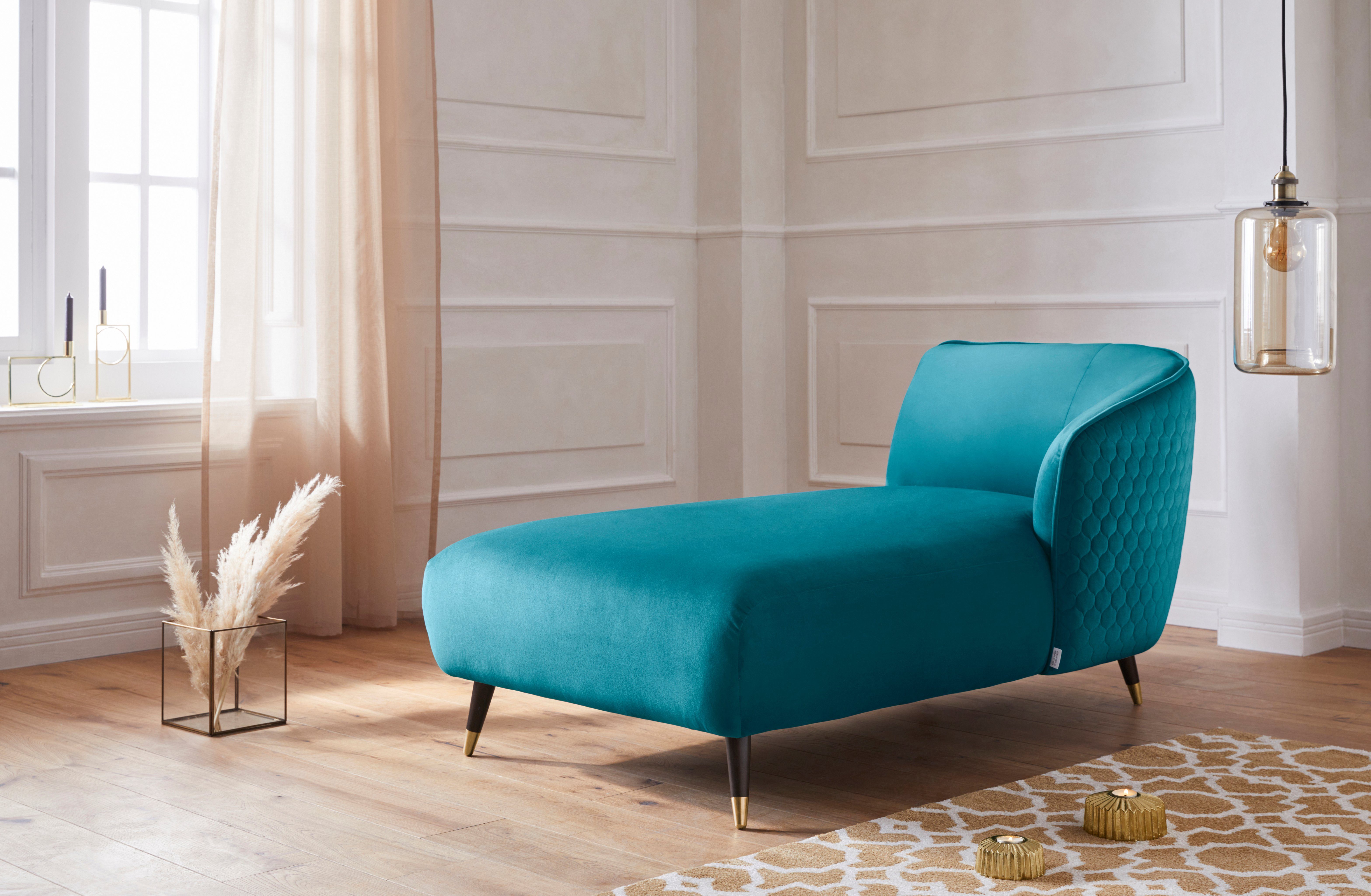 Guido Maria Kretschmer Home&Living Récamier Oradea met elegante stiksels op achterzijde van de rugleuning