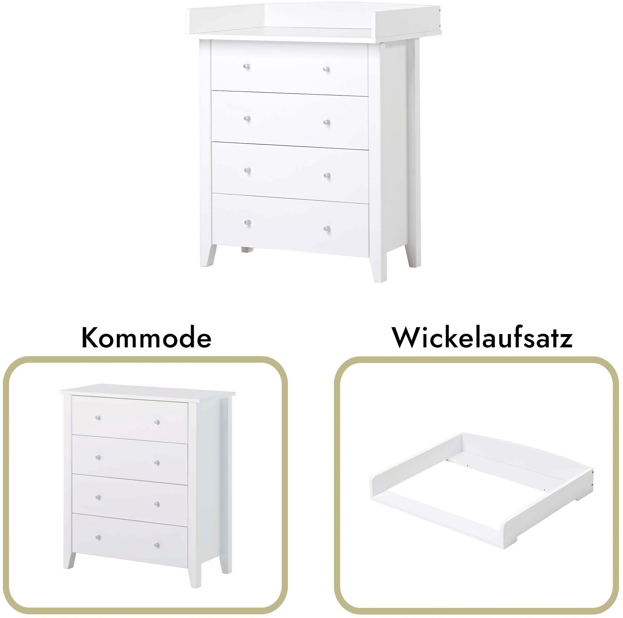 Hoppekids Commode Christian Aankleedkussen afneembaar