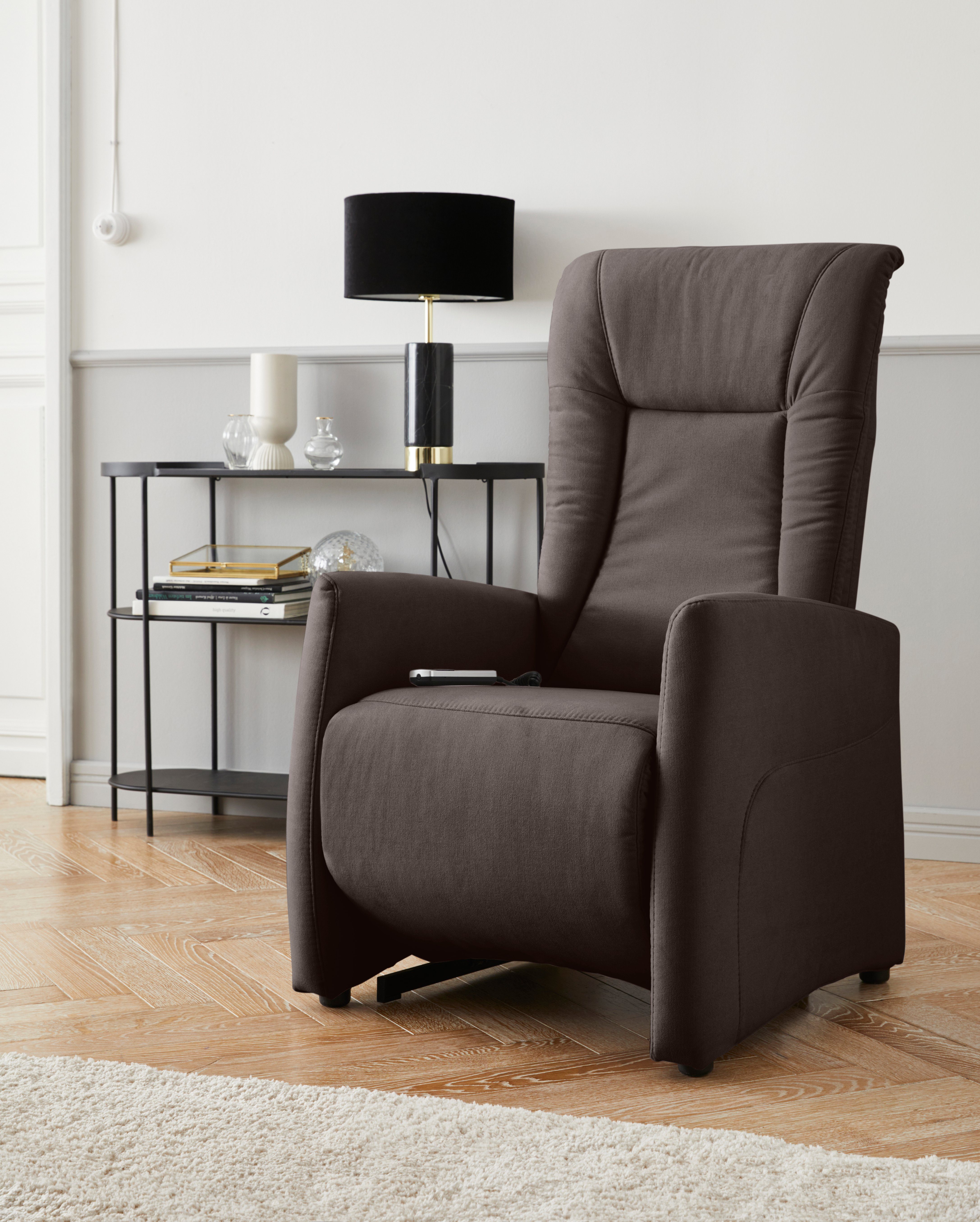 sit&more Relaxfauteuil MELISSA naar keuze elektrisch of handmatig verstelbaar, optioneel opstahulp tv-fauteuils bruin