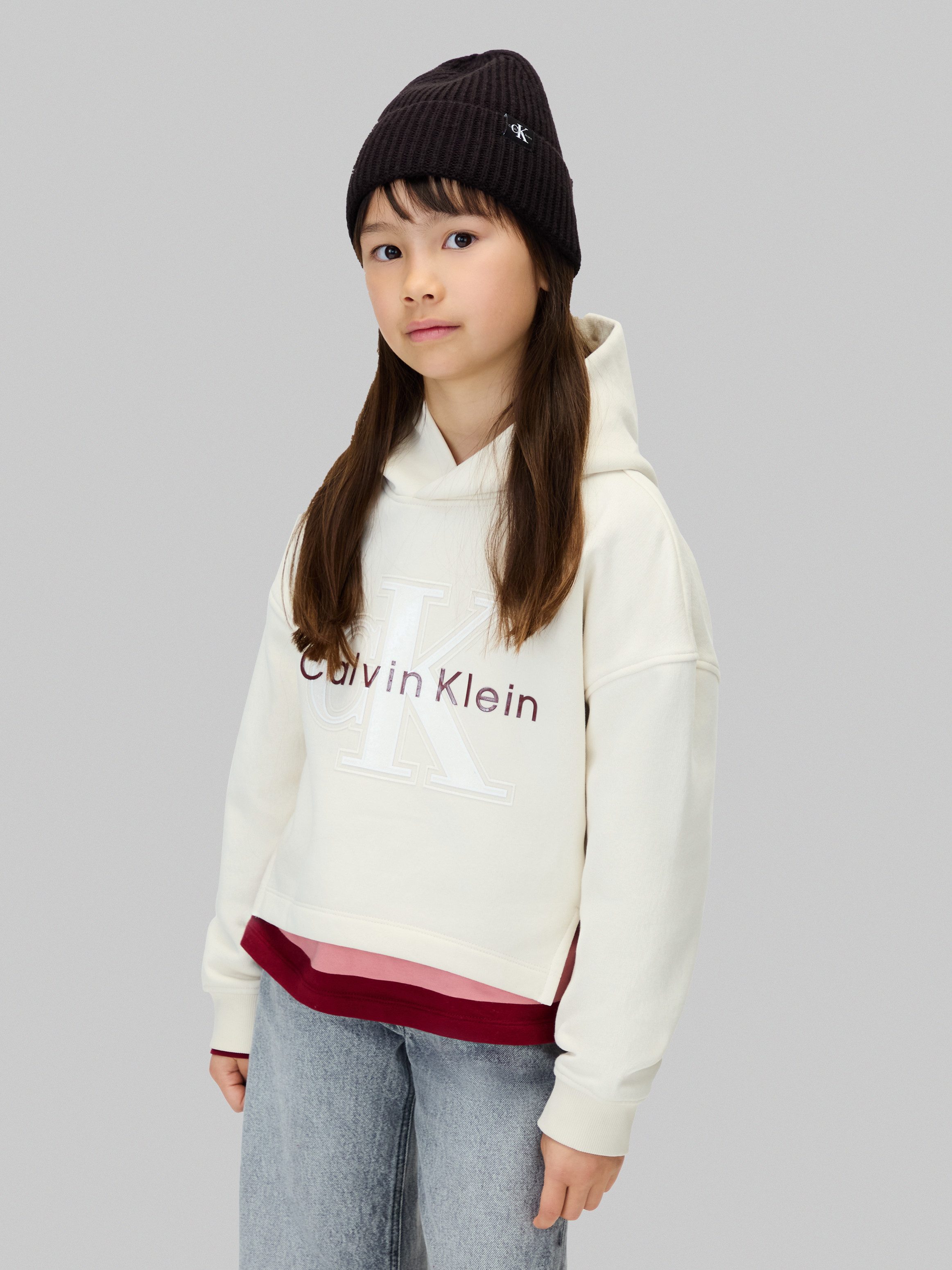Calvin Klein Beanie met monogramlabel