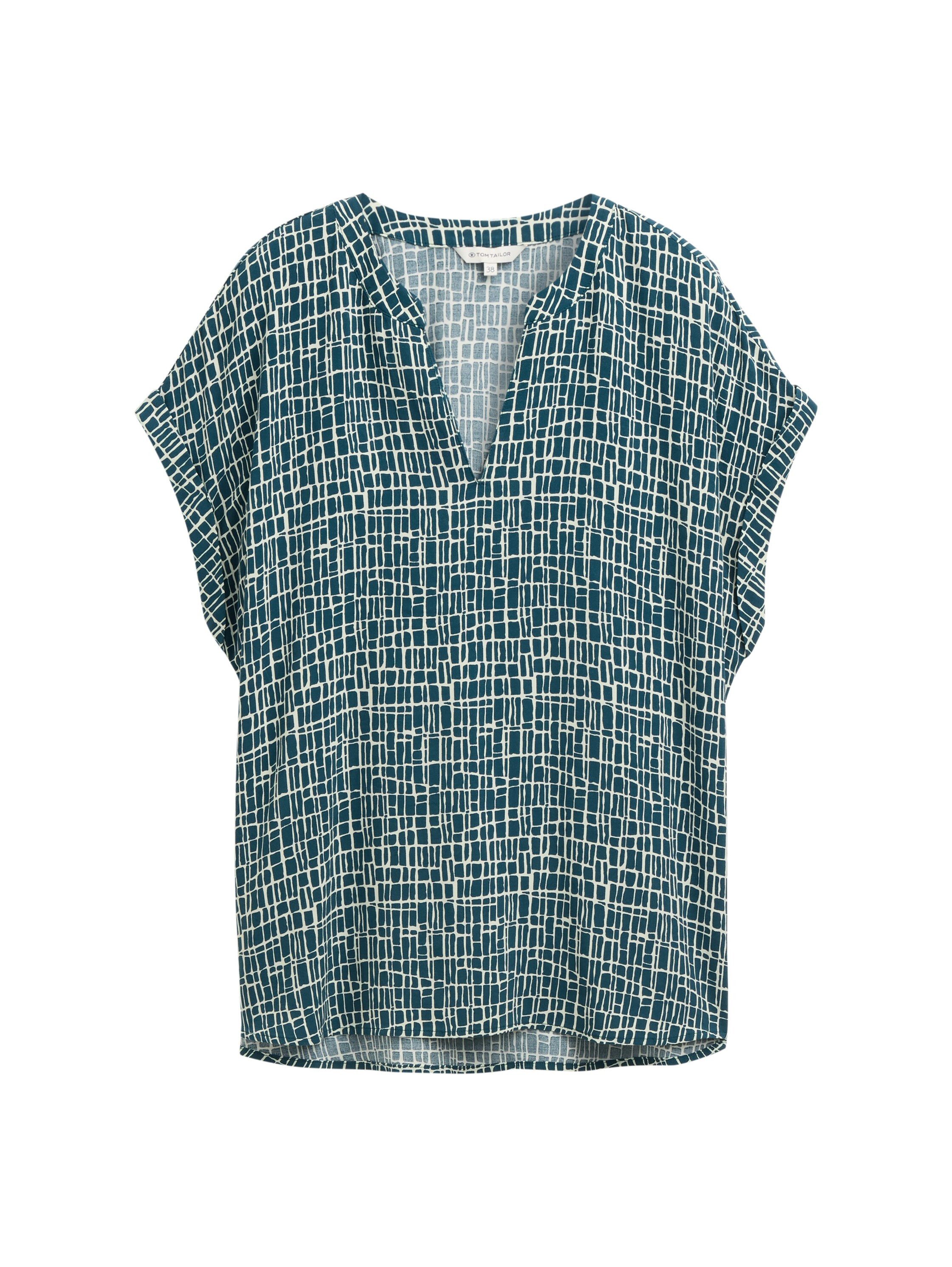 Tom Tailor Blouse met korte mouwen in loose fit