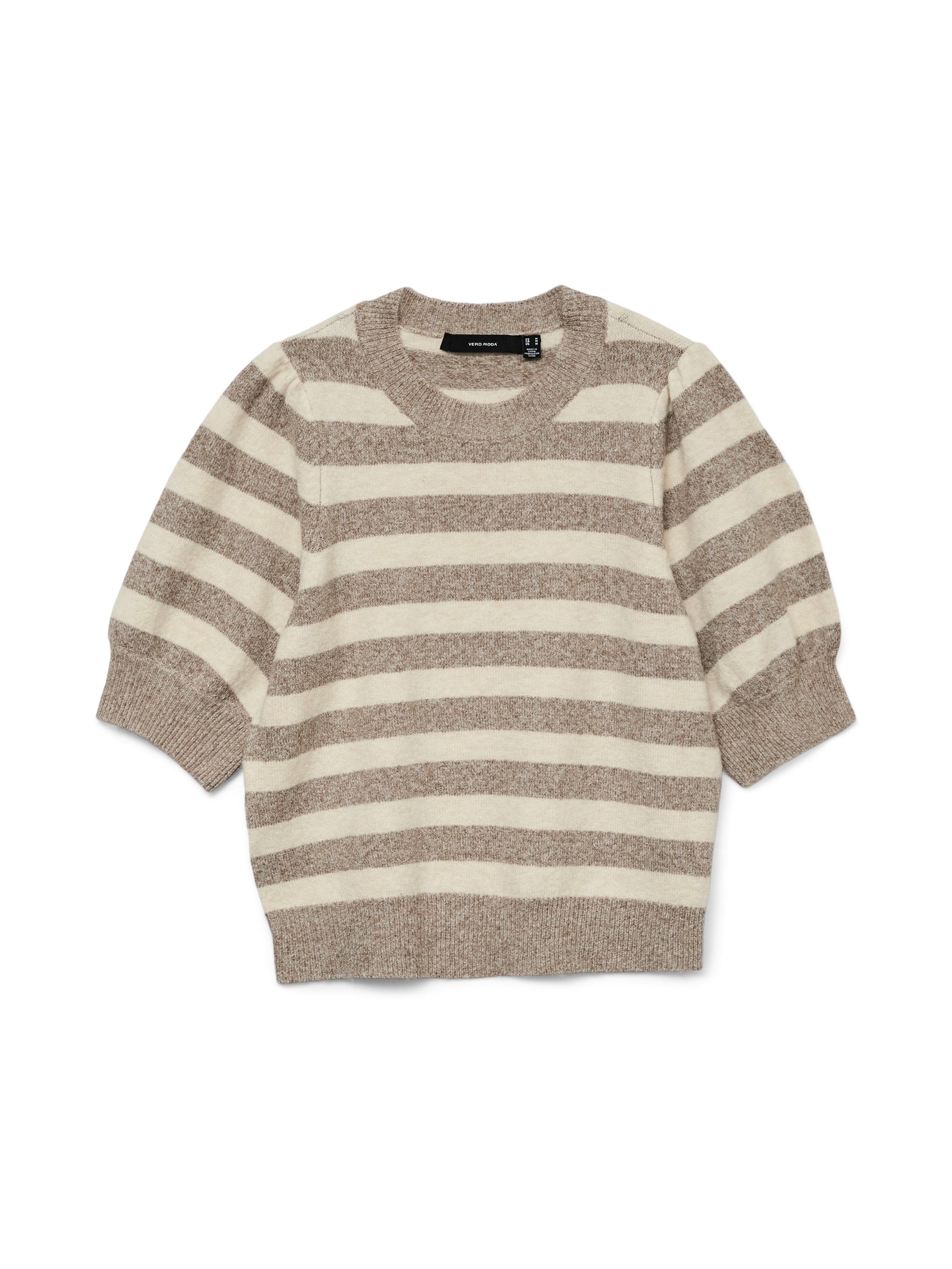 Vero Moda Trui met korte mouwen VMDOFFY 2/4 O-NECK PULLOVER GA NOOS