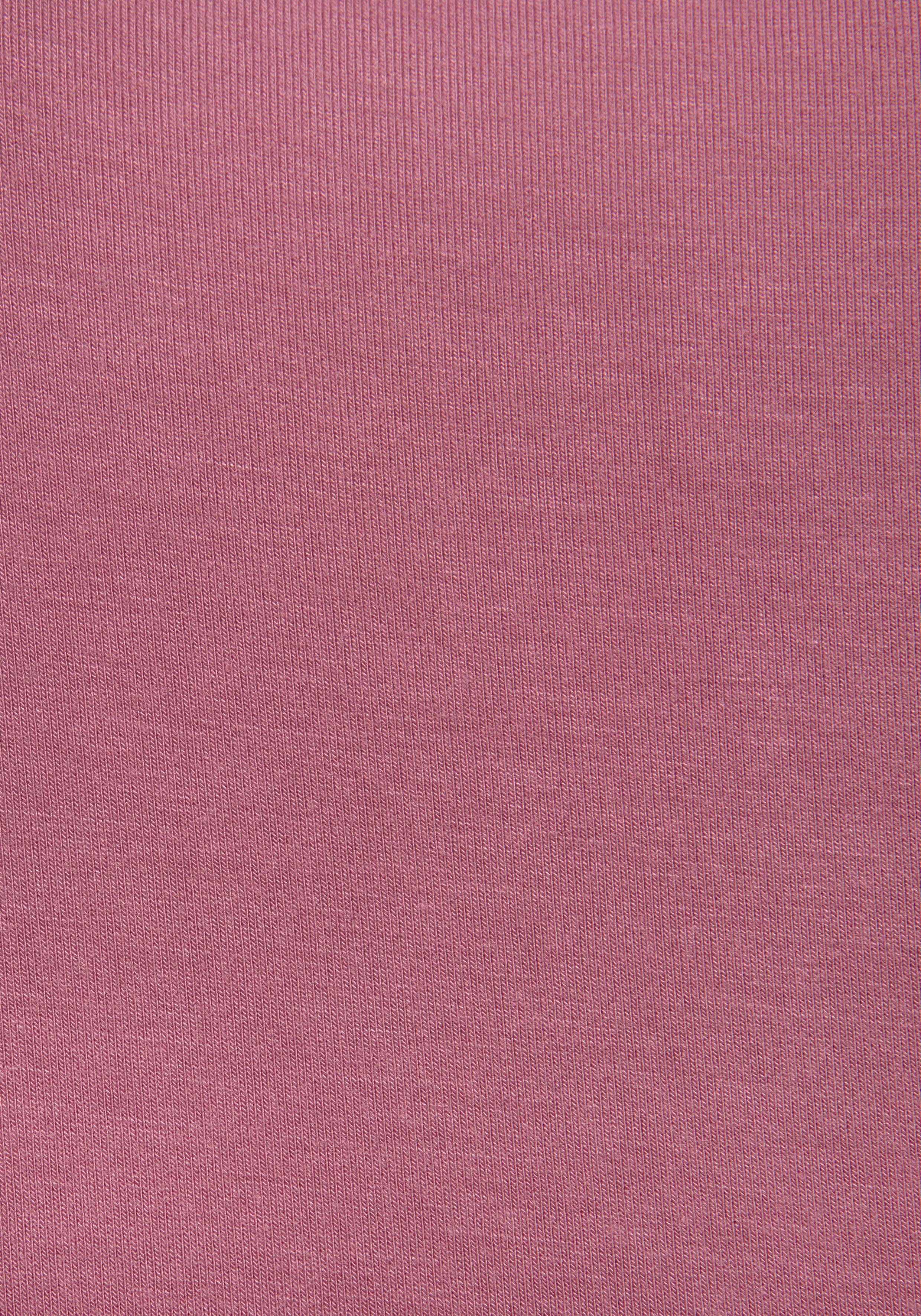 Lascana Lang shirt met modieuze afgeronde zoom (set 2-delig)