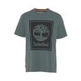 timberland t-shirt ss front stack logo tee groen