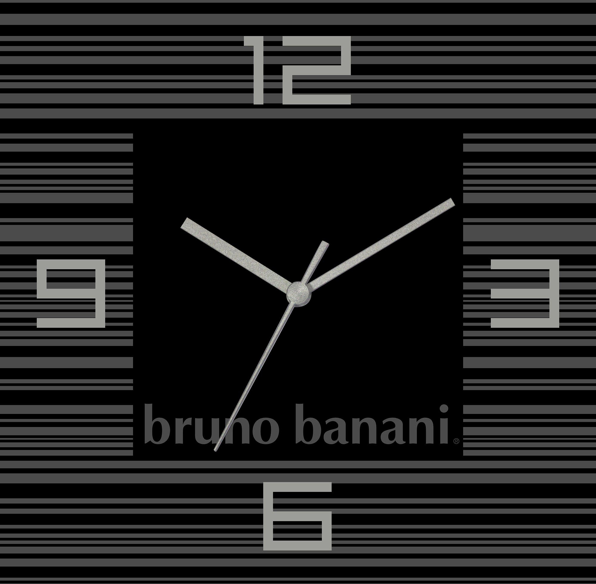 Bruno Banani Wandklok Dunne strepen op aluminium