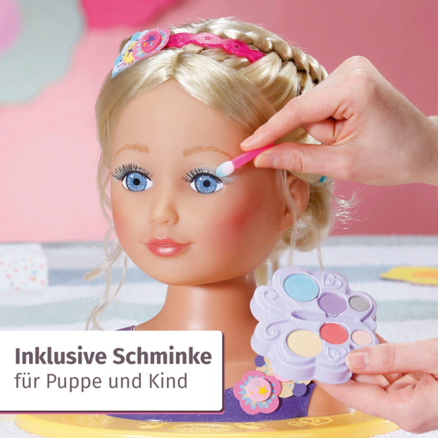 Baby Born Kaphoofd Sister styling head, paars