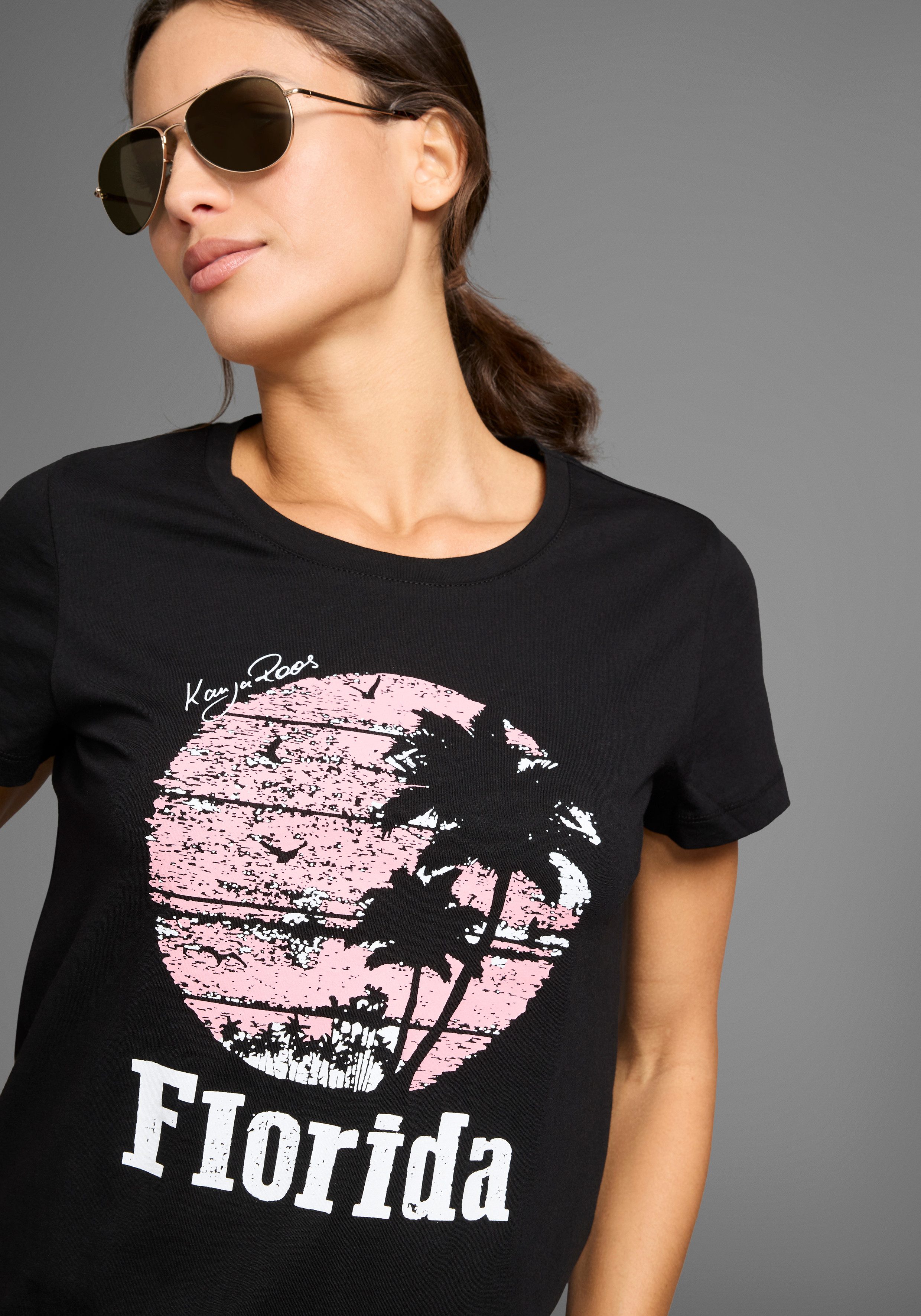 KangaROOS T-shirt met ronde hals en print