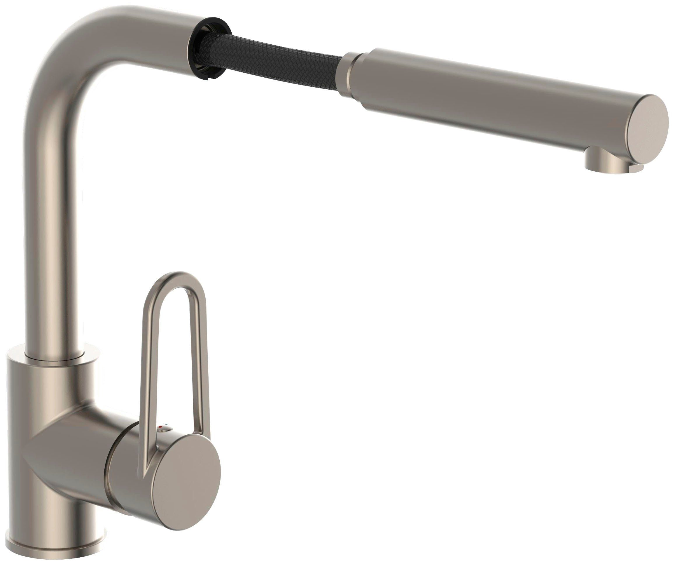 Schütte Gootsteen kraan Design met sproeikop, uittrekbaar, draaibaar, hoge druk