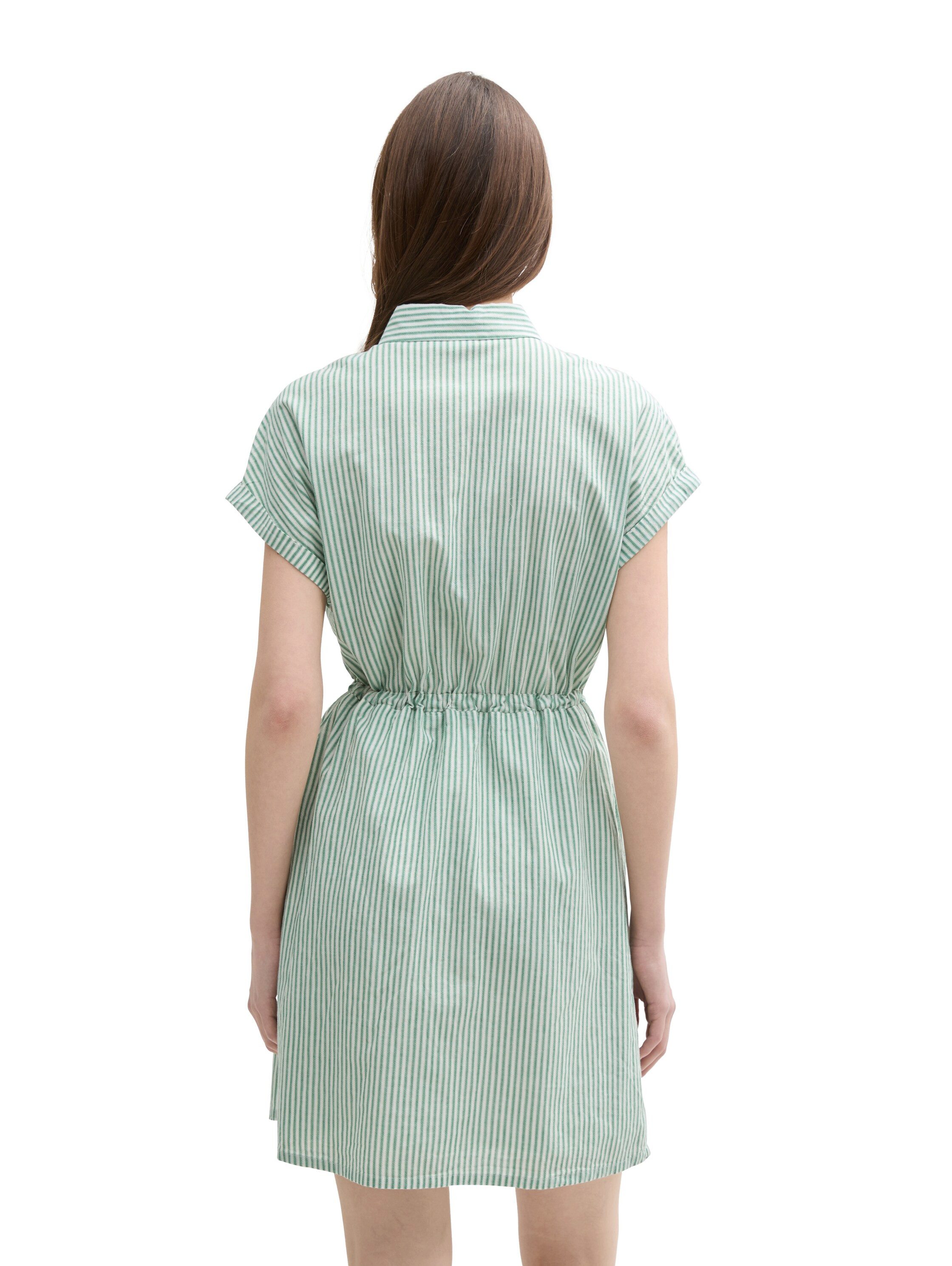 Tom Tailor Denim Jurk met overhemdkraag met streepdessin