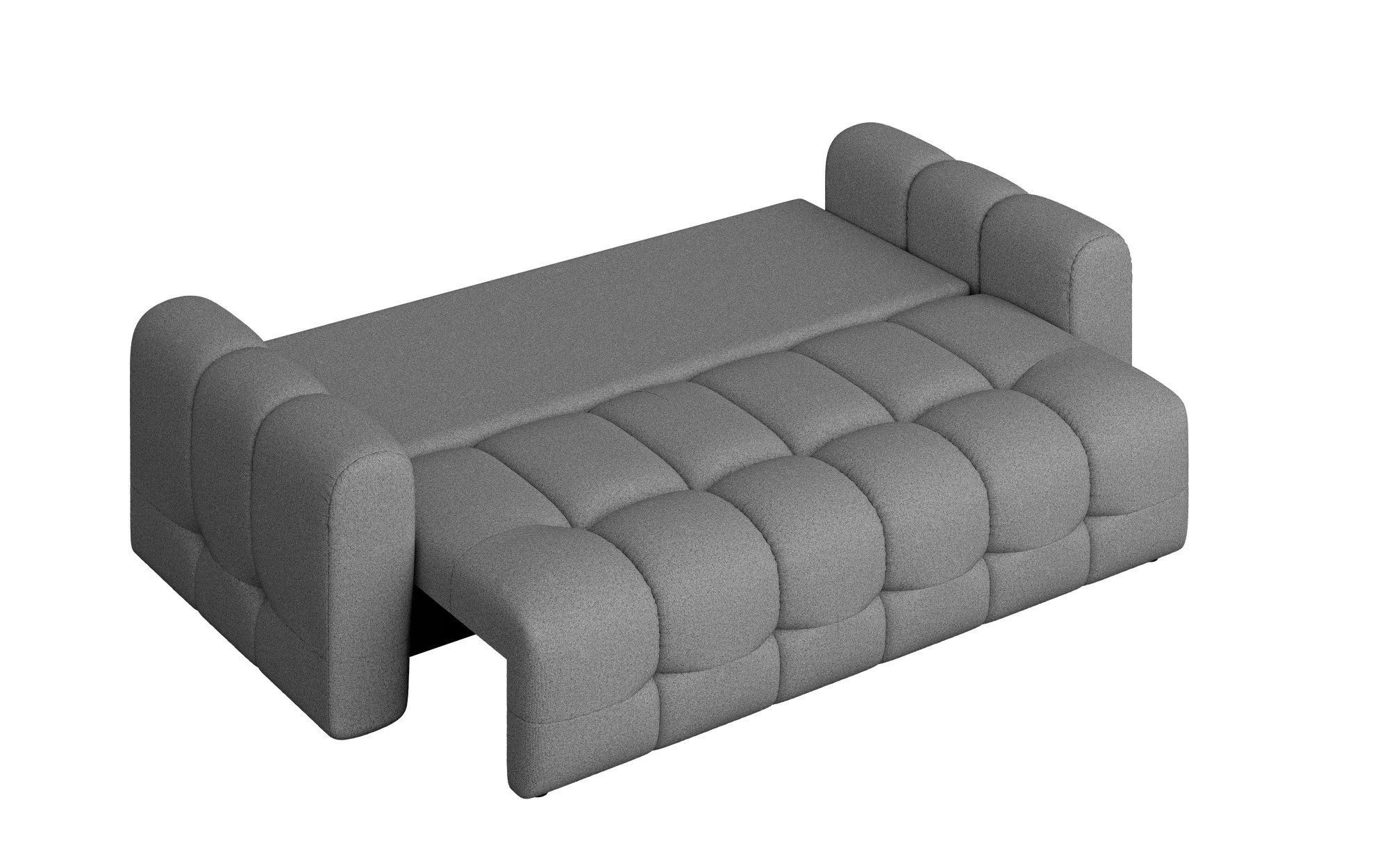 INOSIGN 3-zitsbank Manilla, optioneel met bedfunctie, B/D/H 265/117/91 cm met golfondersteuning, in verschillende materialen en kleuren