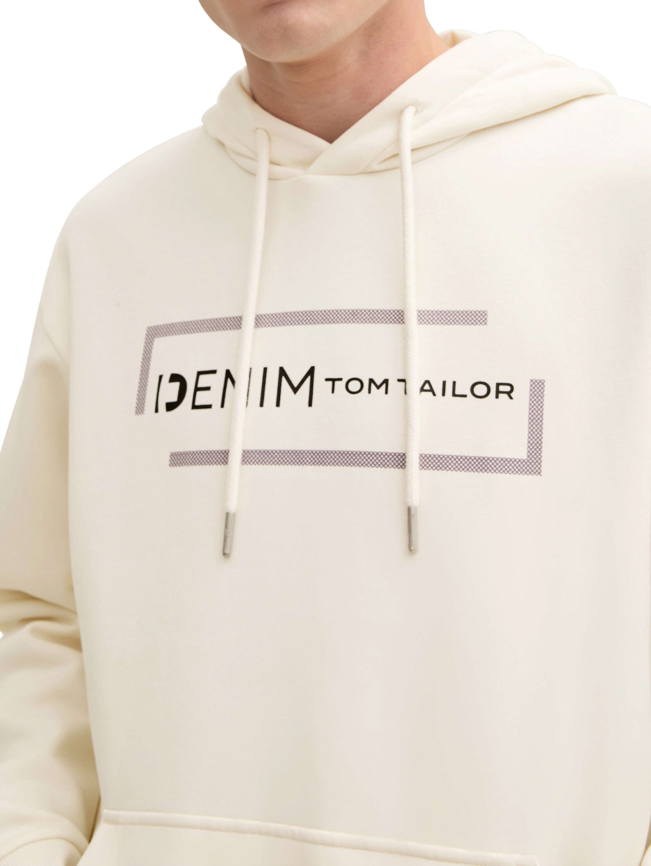 Tom Tailor Denim Hoodie met grote logoprint