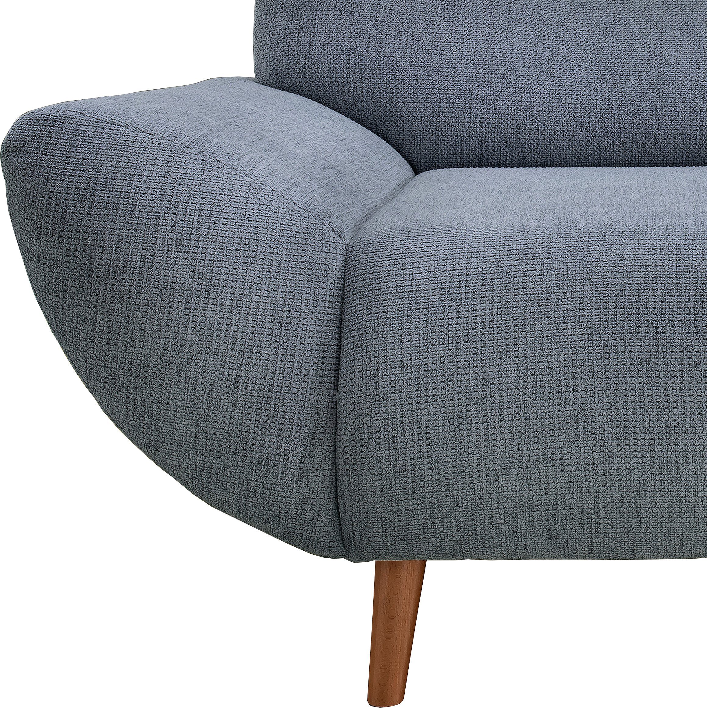 INOSIGN 2-zitsbank Drago elegant en tijdloos, comfortabel, houten voet