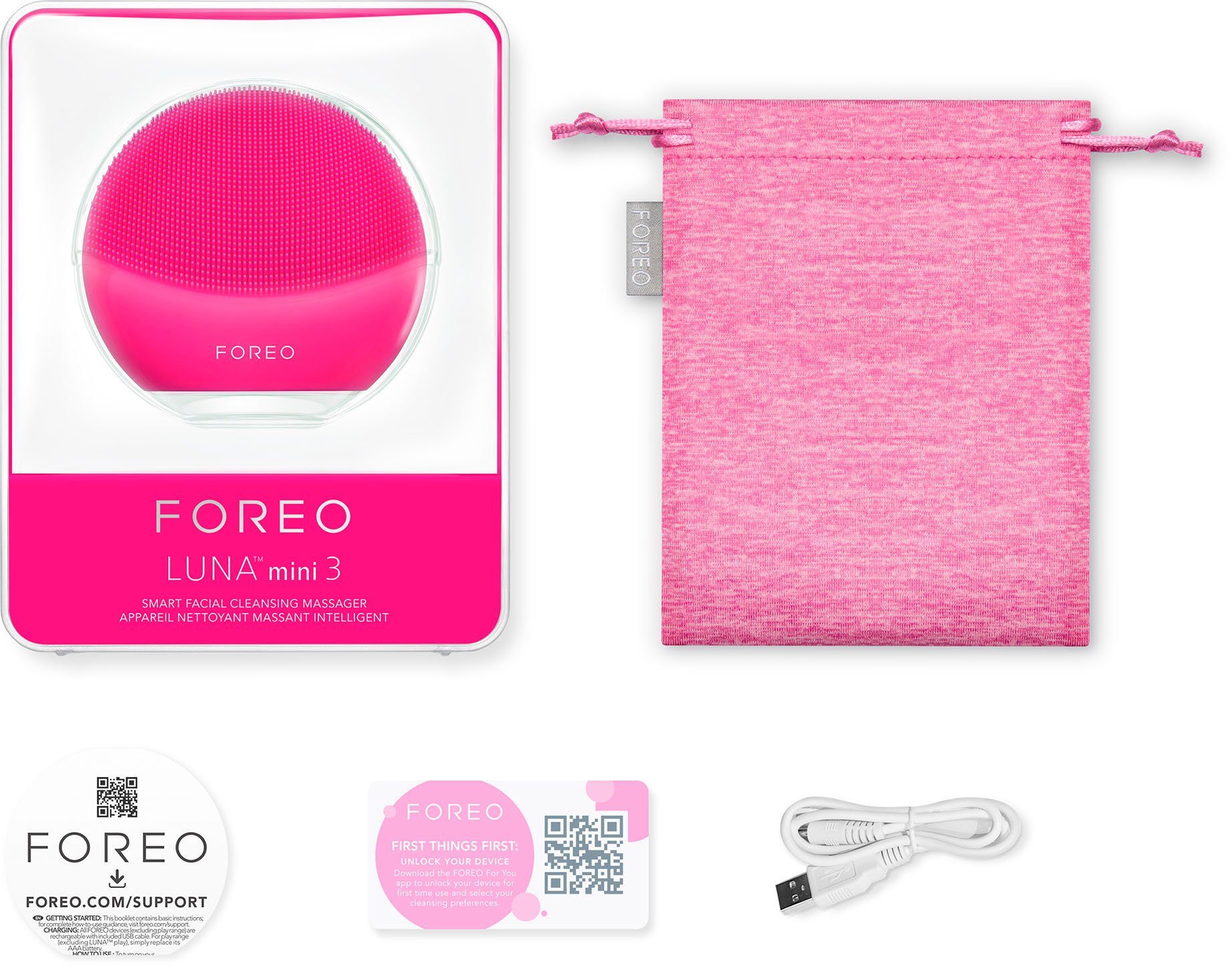 FOREO Elektrische gezichtsreinigingsborstel LUNA mini 3 voor elk huidtype