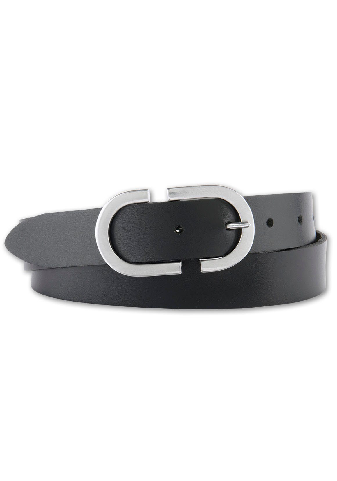 BERND GÖTZ Leren riem met stijlvolle, creatieve design-gesp