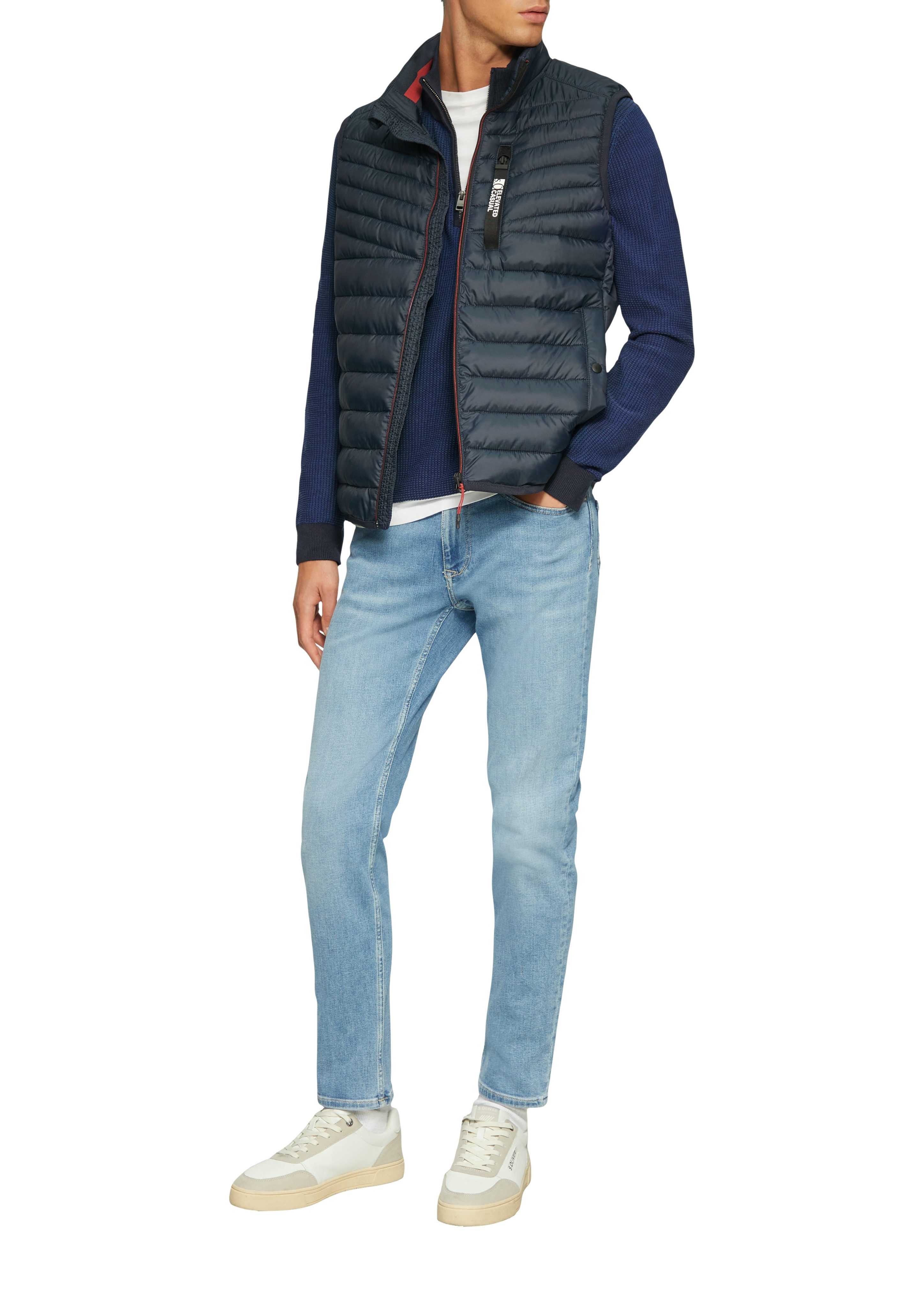 s.Oliver Bodywarmer met contrastkleurige details