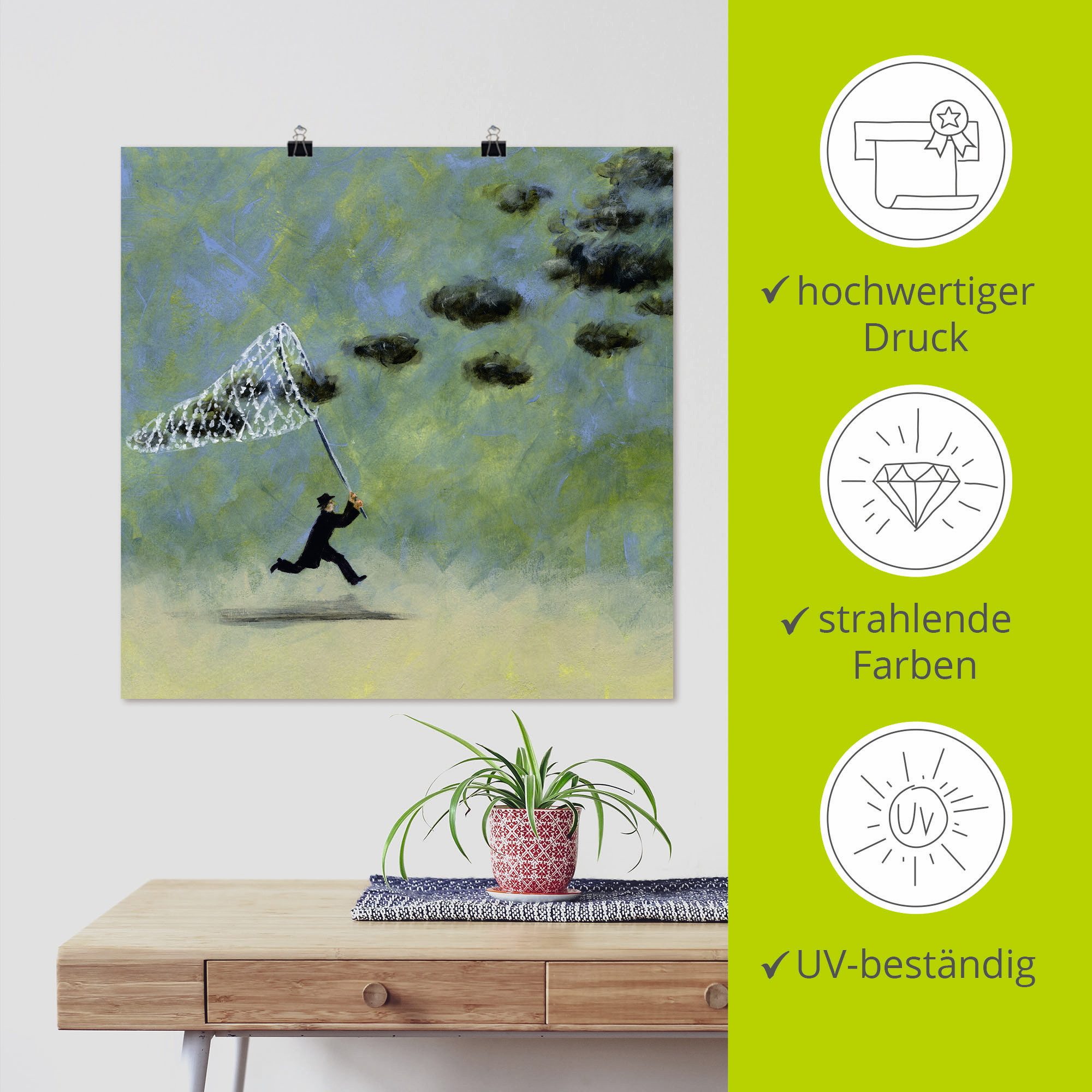 Artland Artprint Wolkenvanger als artprint op linnen, poster, muursticker in verschillende maten