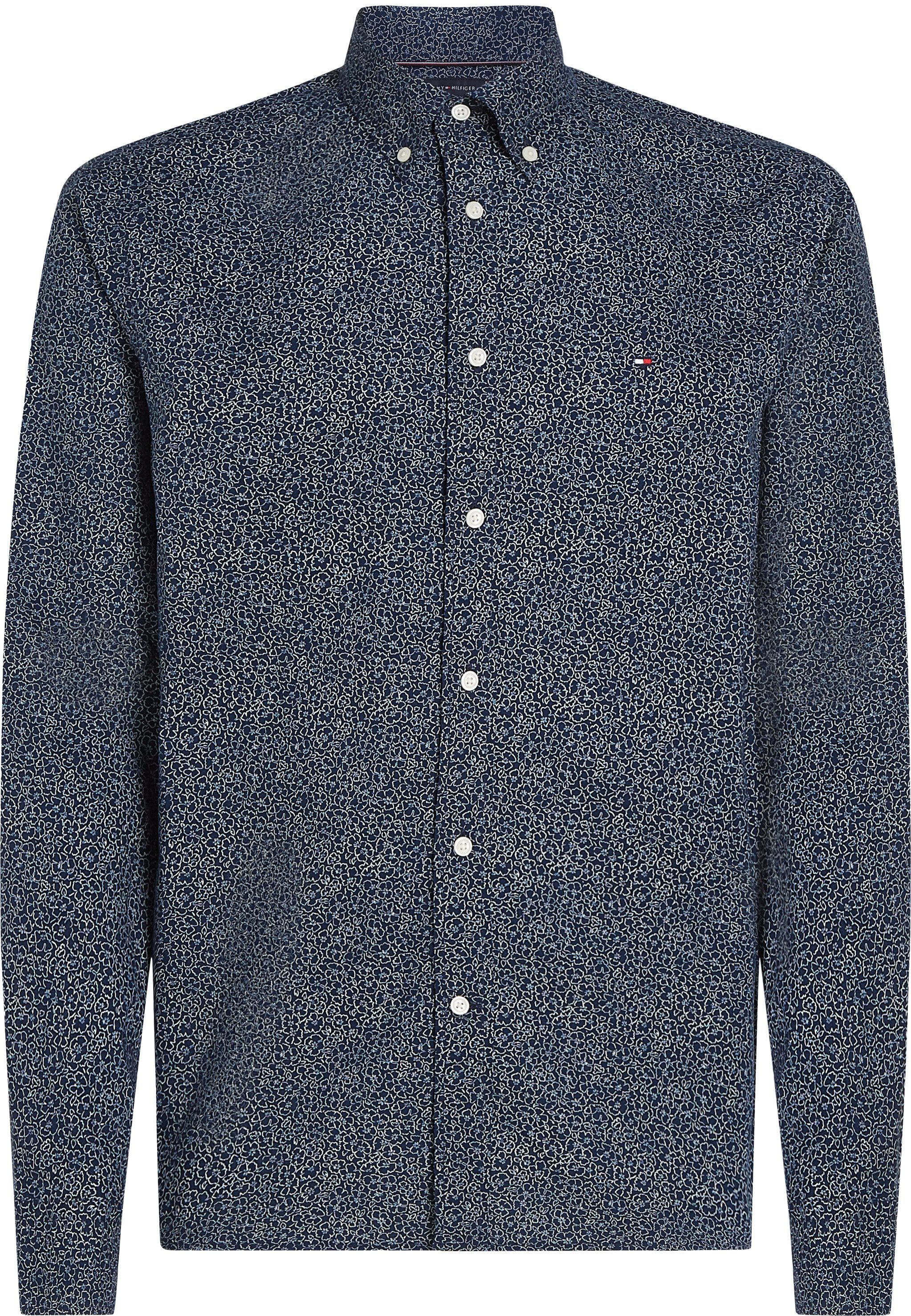 Tommy Hilfiger Overhemd met lange mouwen FLEX POPLIN LINR FLORAL RF SHIRT