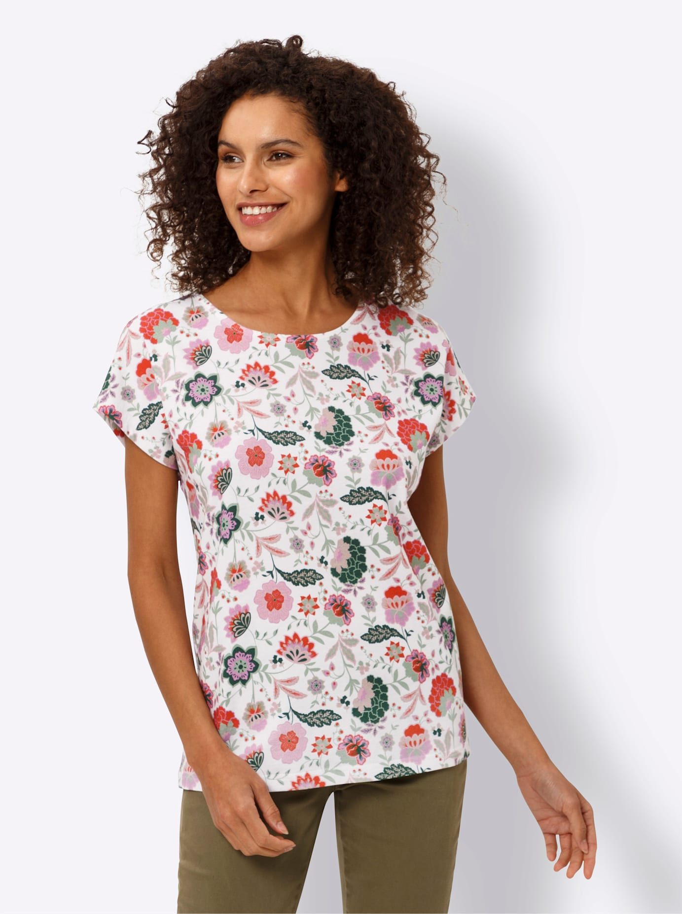 heine Shirt met korte mouwen Gedessineerd shirt (1-delig)