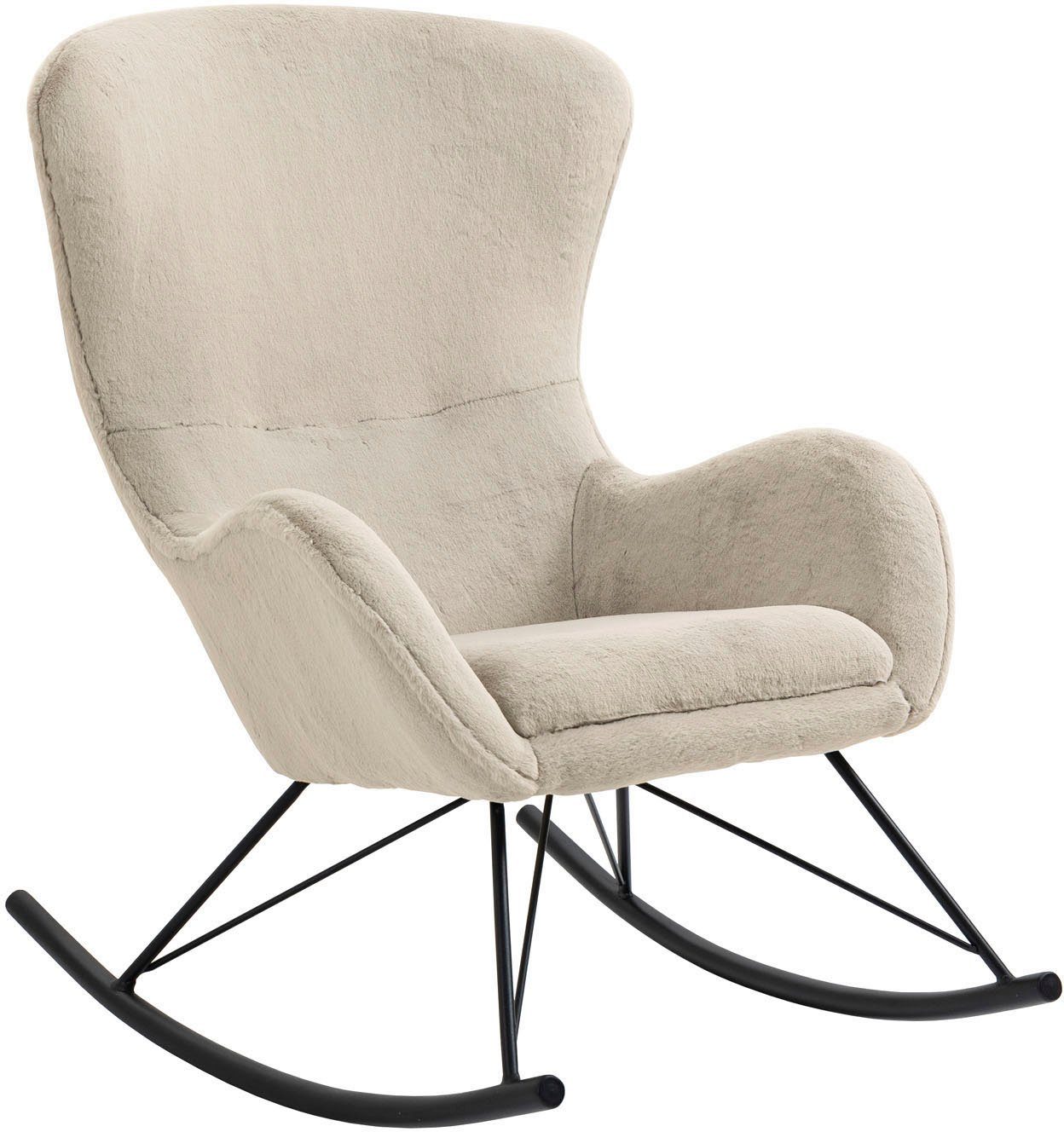 SalesFever Schommelstoel in lammy-look
