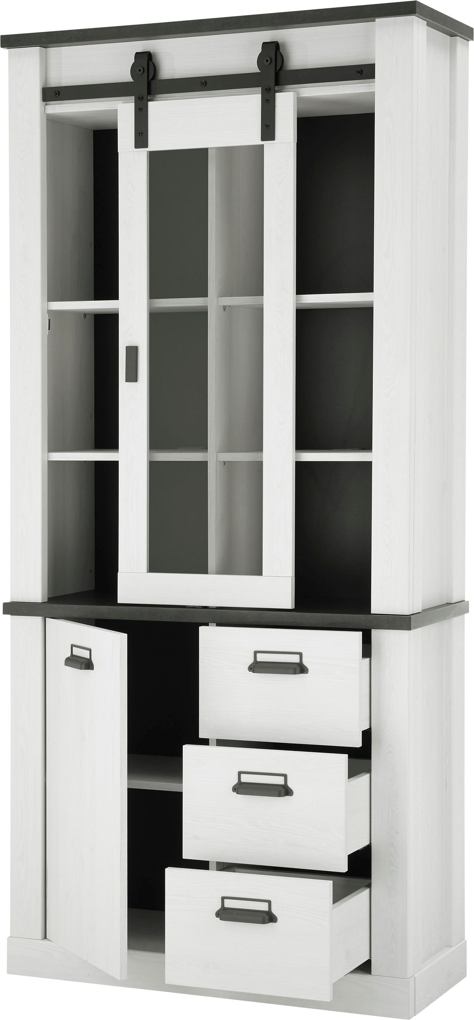 Home affaire Vitrinekast Sherwood Breedte ca. 93 cm