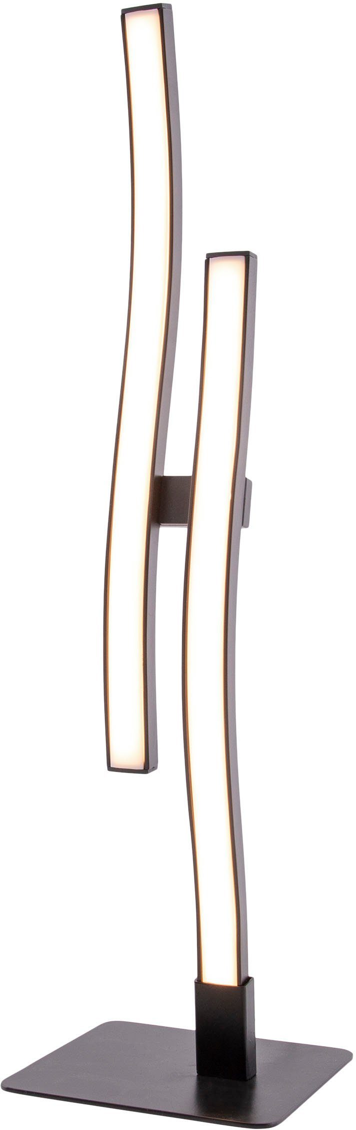 näve Led-tafellamp Onda Tafellamp warmwit, H: 44 cm, 10W, zwart-mat, IP20 (1 stuk)