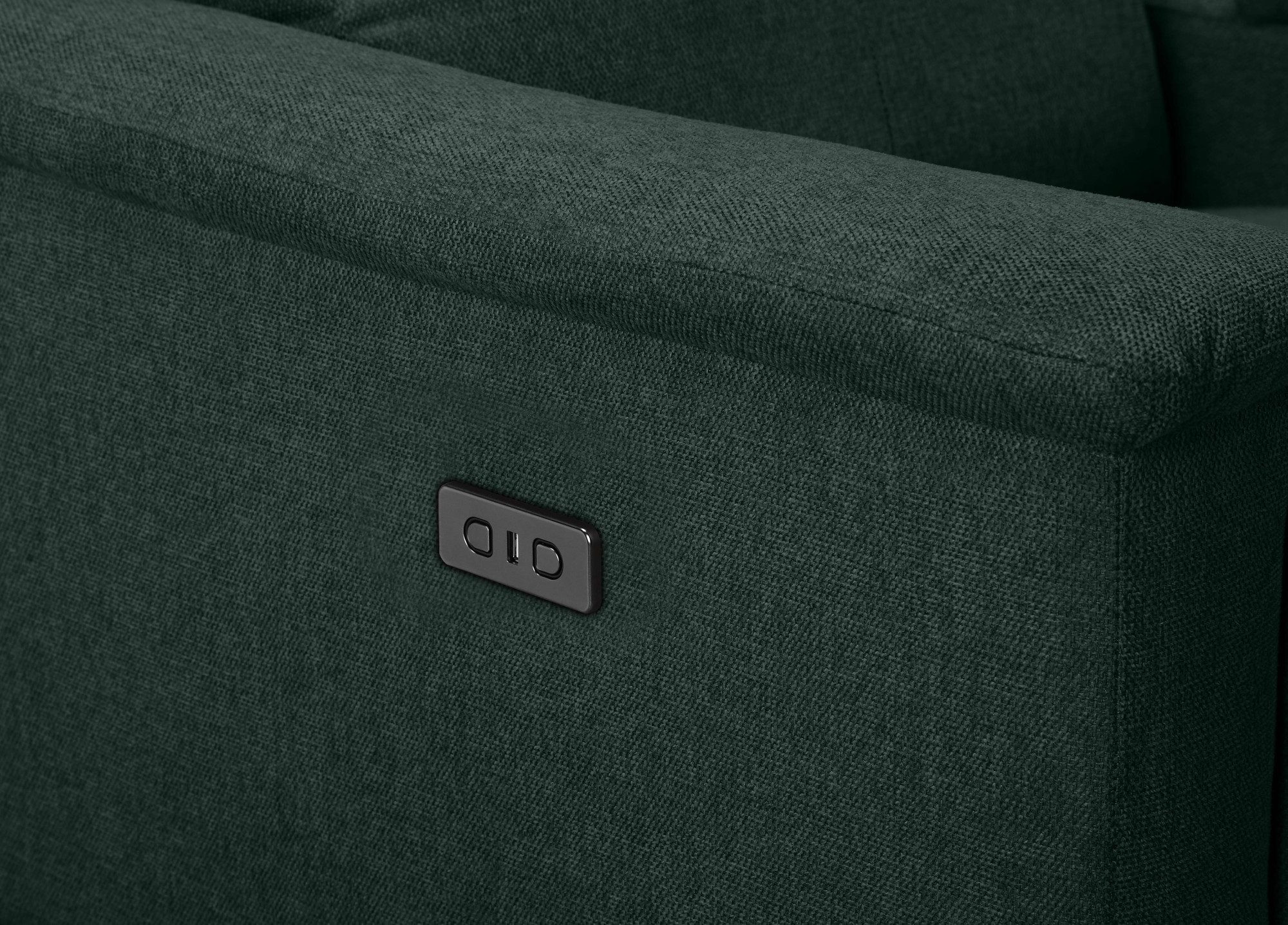 Places of Style 2-zitsbank Lund, 2-zits bioscoopbank, tv-fauteuil, multimedia-sofa, USB-A met elektrische of handmatige relaxfunctie, bekerhouder en opbergruimte