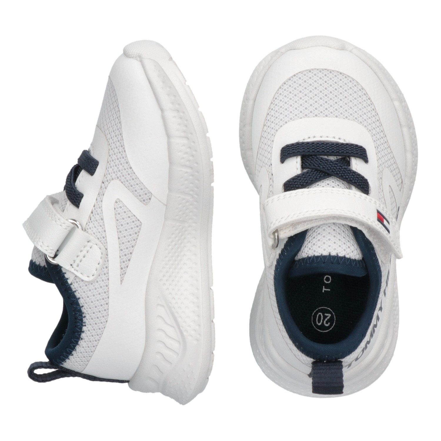 Tommy Hilfiger Sneakers , slip-on sneakers, klittenbandschoen met grote logo-opdruk