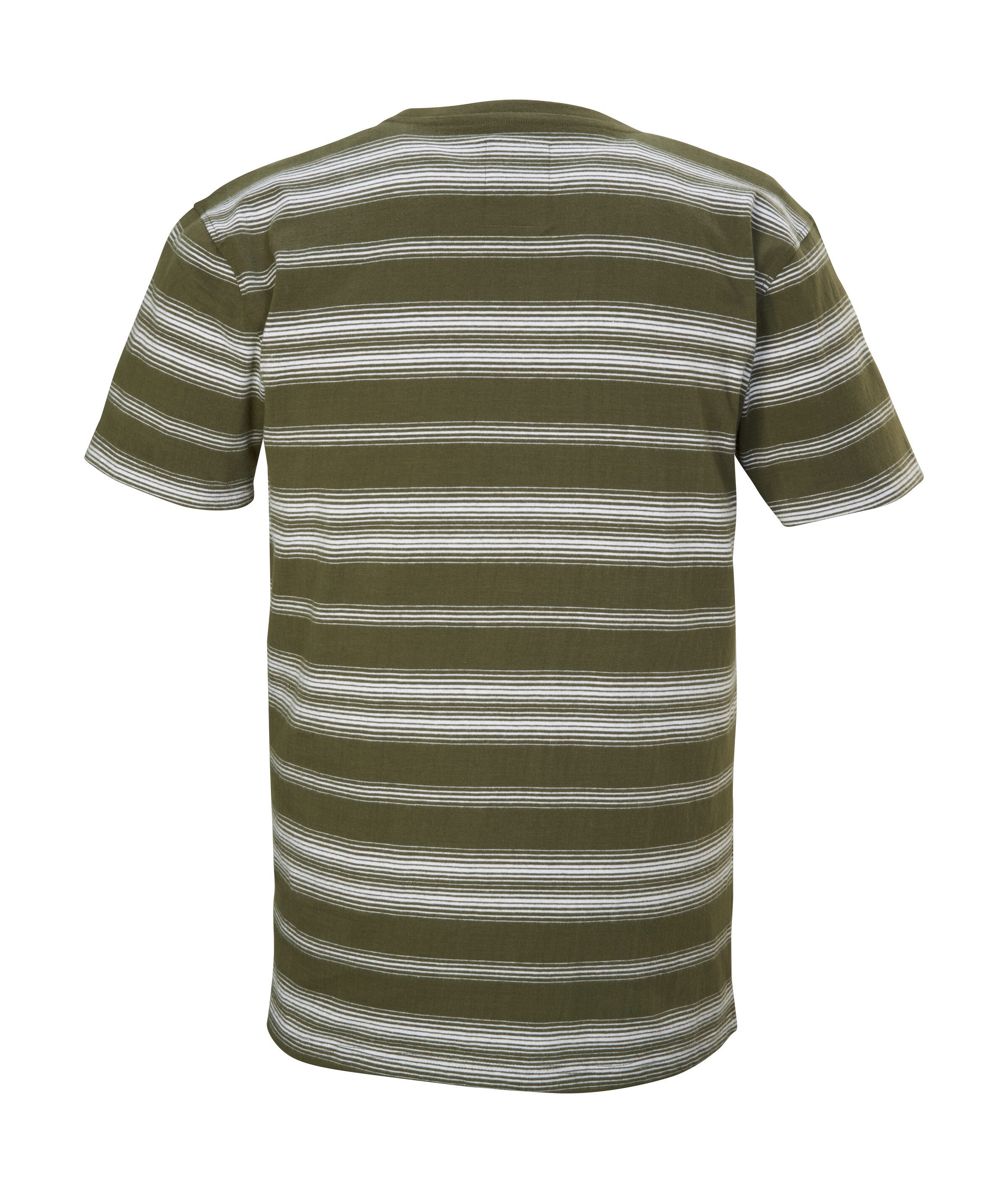 G.I.G.A. DX by killtec T-shirt GS 3 MN TSHRT GOTS Gestreept heren T-shirt van GOTS-bio-katoen, carbon-finish