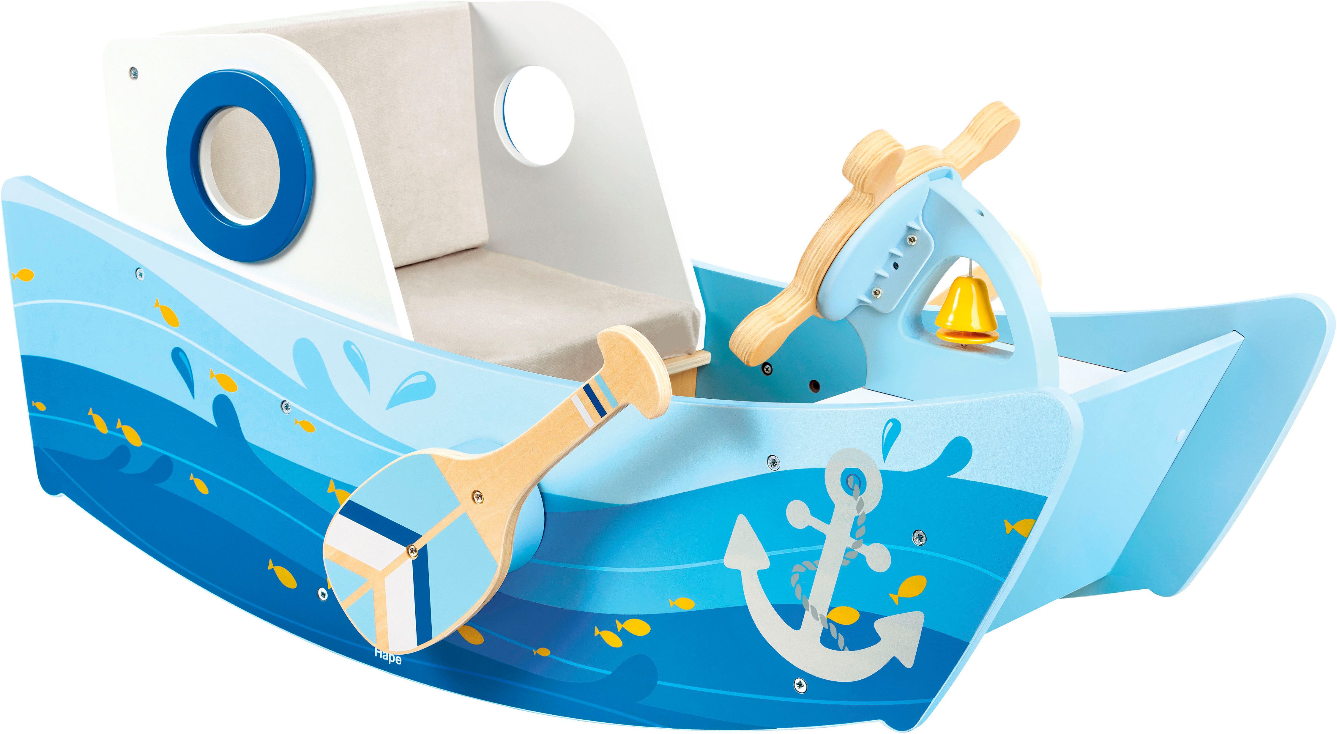 Hape Schommelboot Met stuurwiel