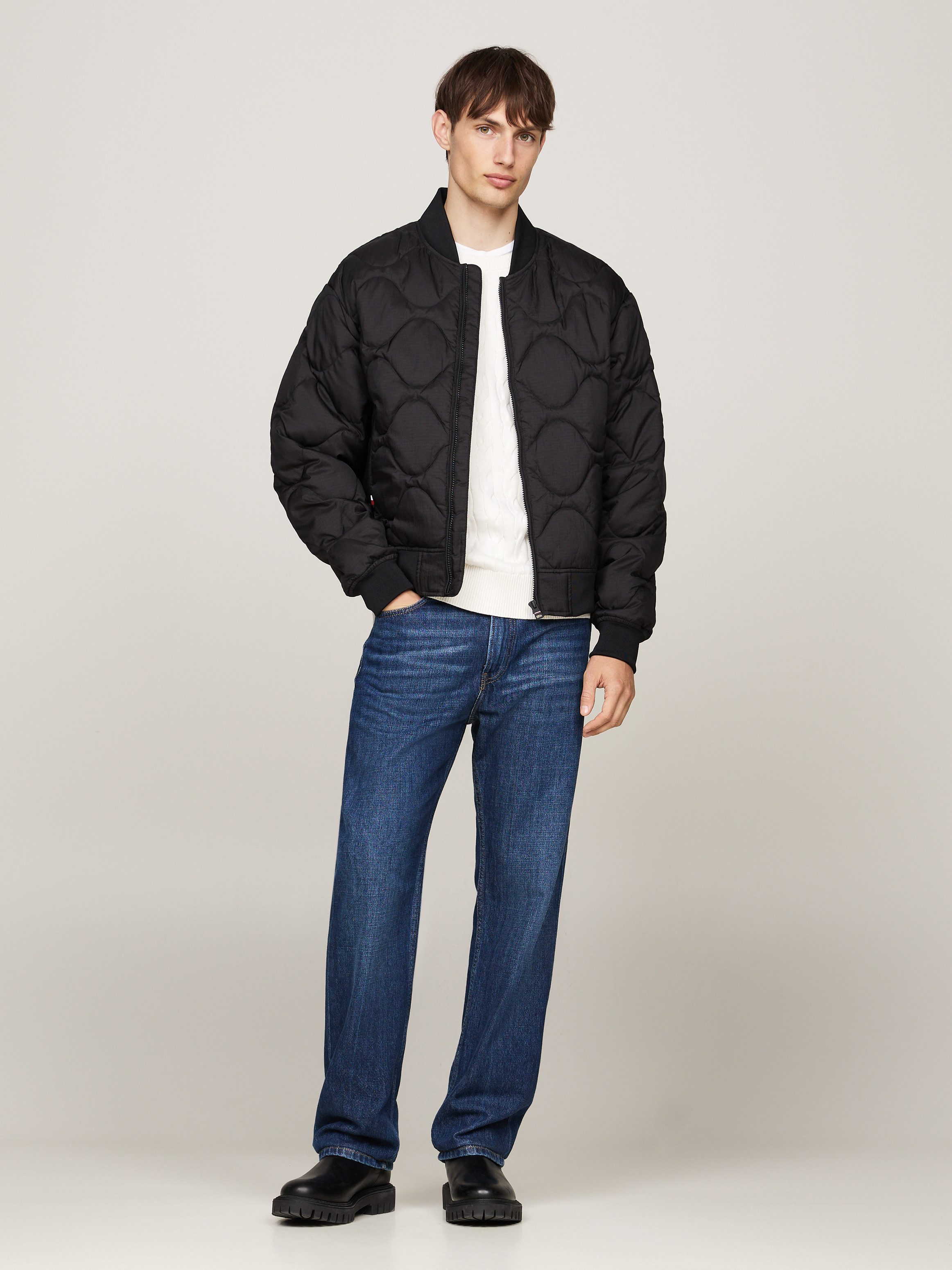 Tommy Hilfiger Gewatteerde jas ONION QUILTED BOMBER met staande kraag modieuze quilting