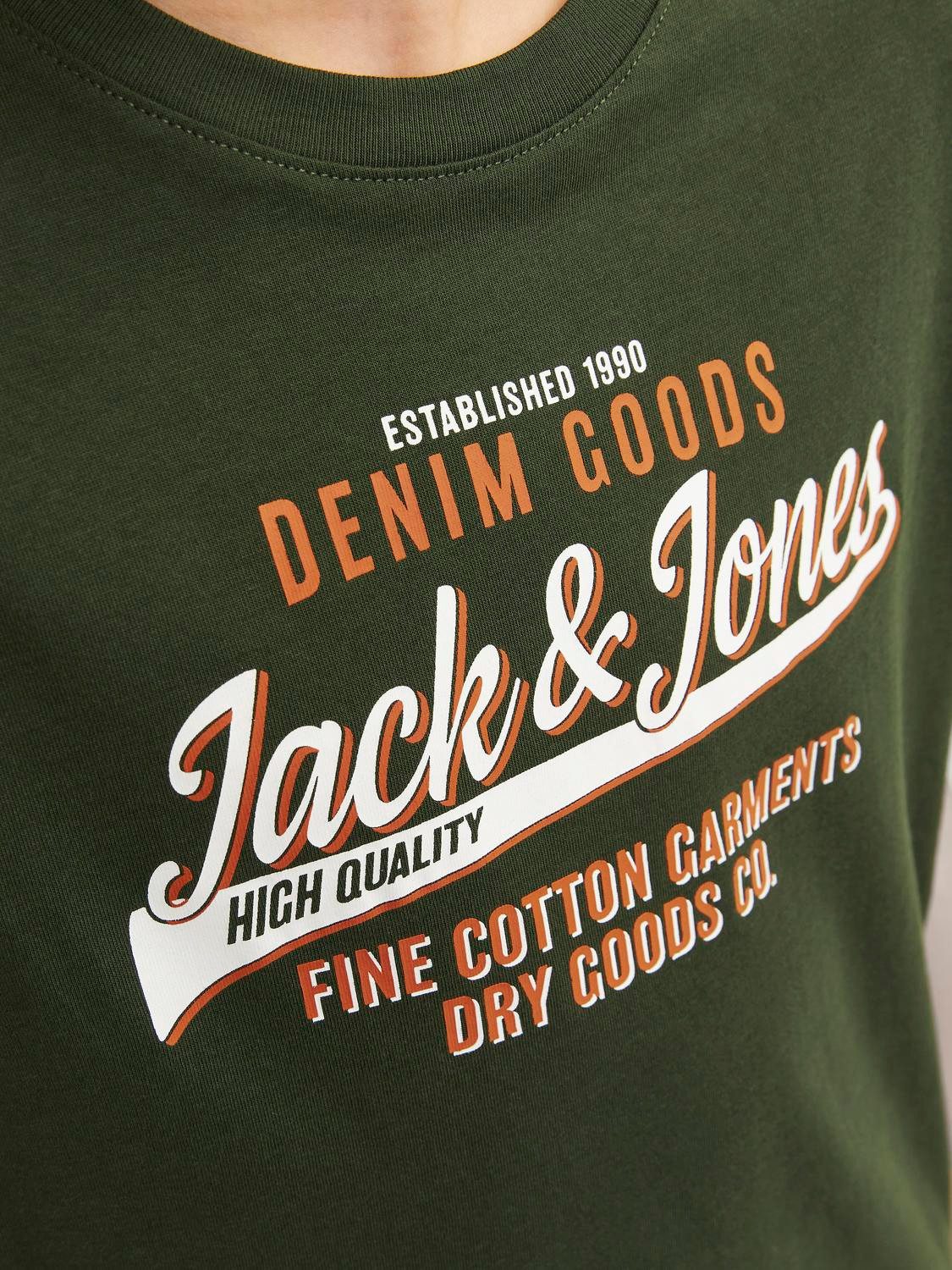 Jack & Jones Junior Shirt met ronde hals JJELOGO TEE SS O-NECK 2 COL S NOOS JNR