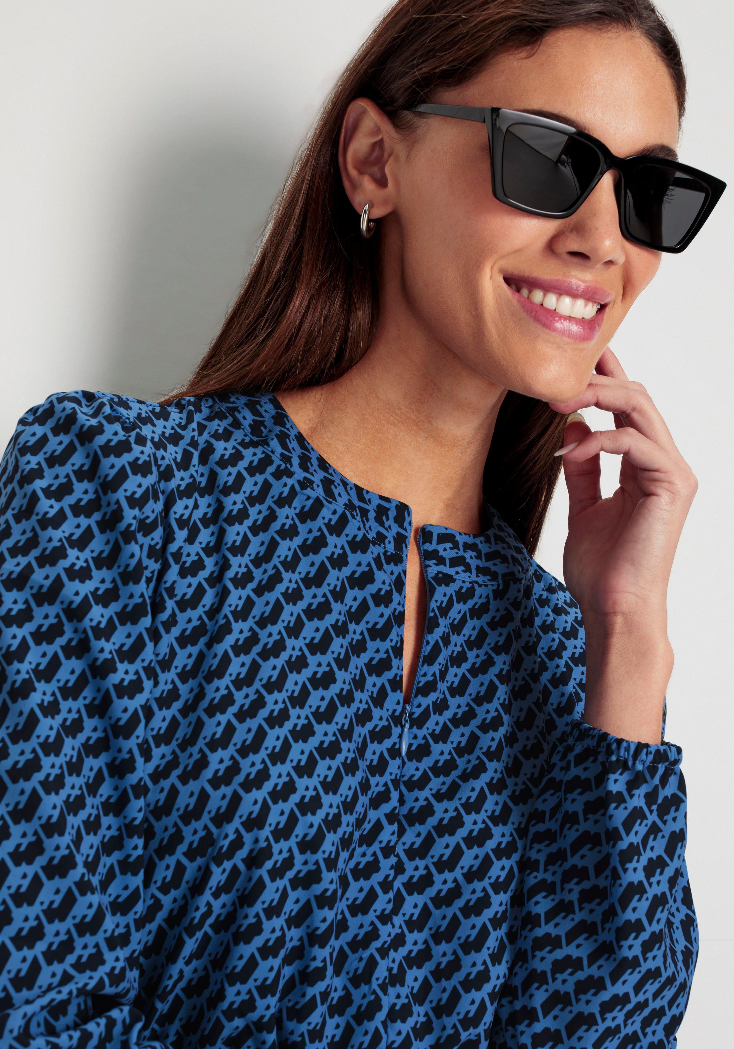 HECHTER PARIS Midi-jurk met elegante all-over print