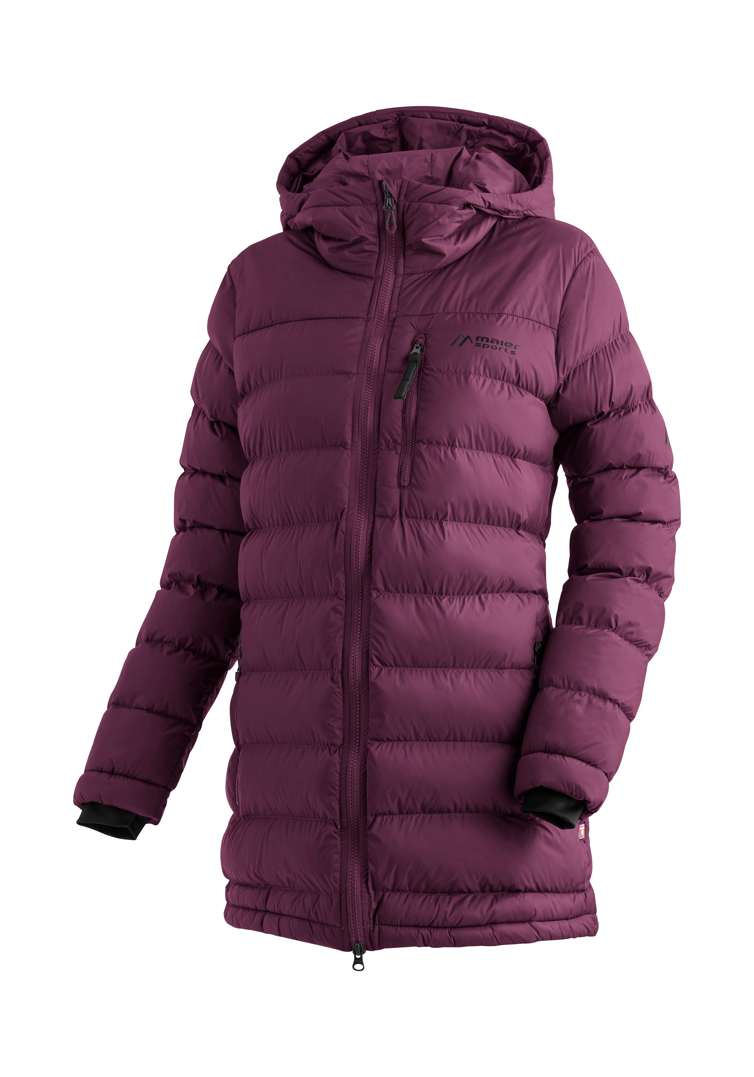 Maier Sports Functionele jas Lomnica Coat W Dames mantel, licht Primaloft materiaal, 3 ritszakken...