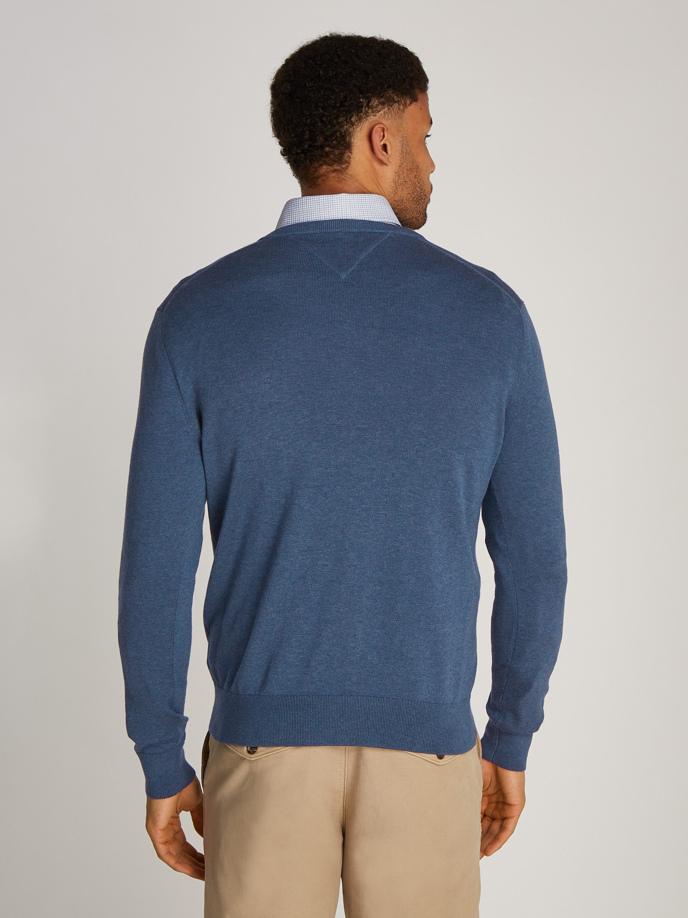 Tommy Hilfiger Gebreide trui ESSENTIAL COTTON V NECK