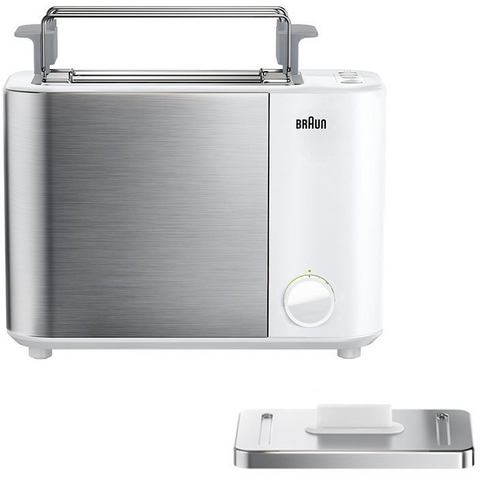 Braun HT 5010.WH weiß silber ID Collection toaster