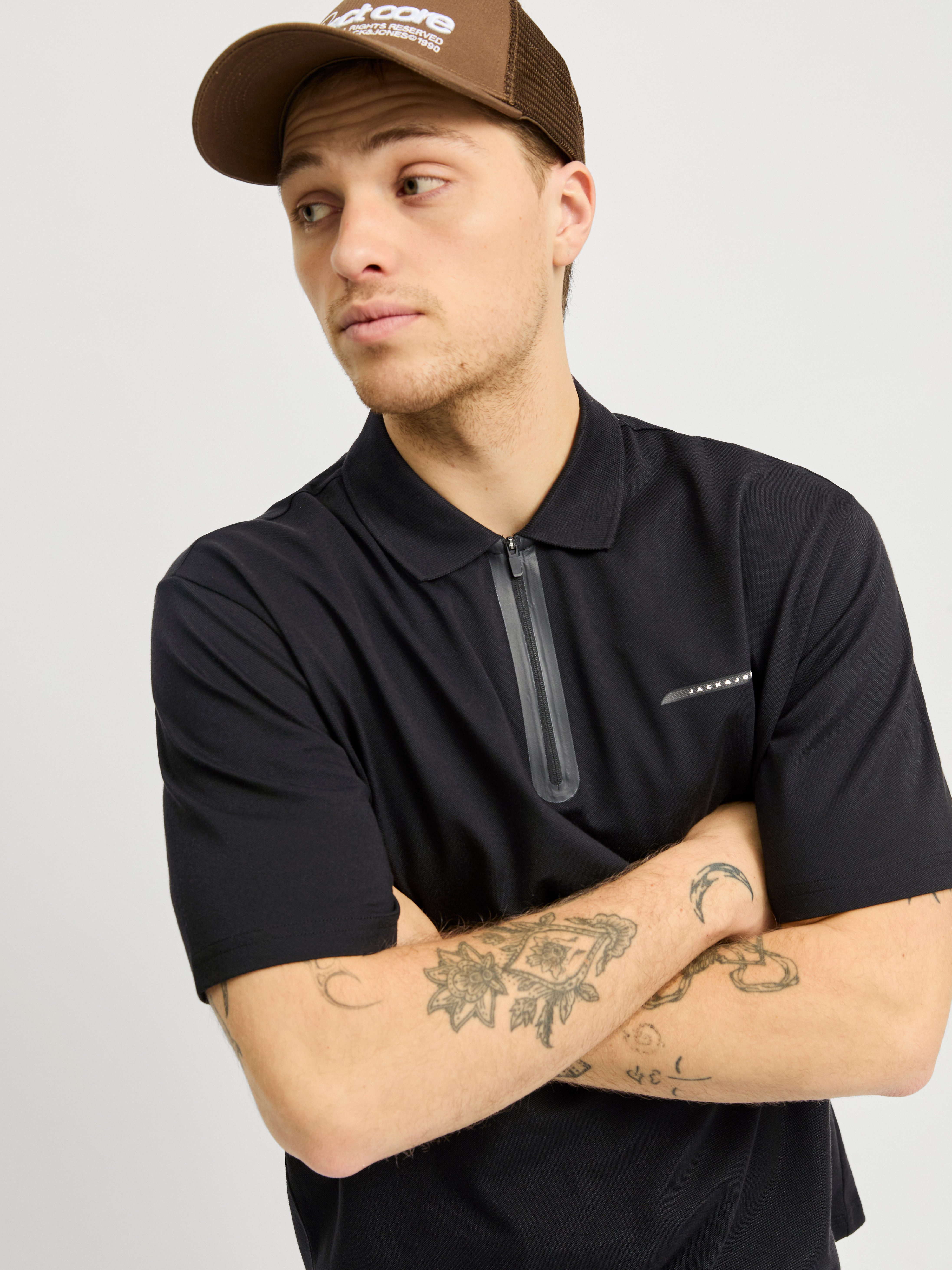 Jack & Jones Poloshirt JCOFUSION PIQUE POLO SS SN