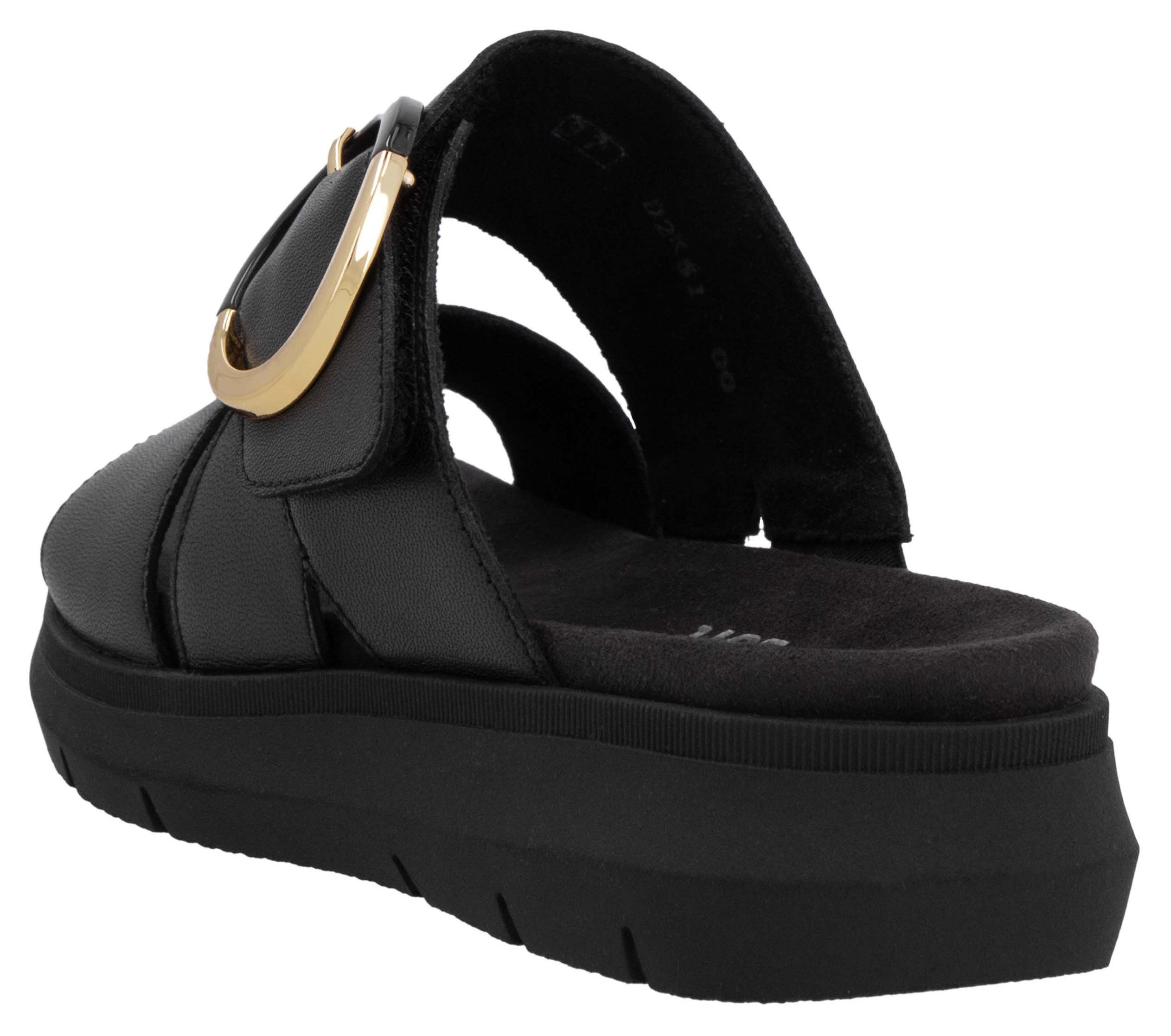 Remonte Slippers , wig hak, zomerschoen, gemaksschoen met klittenband